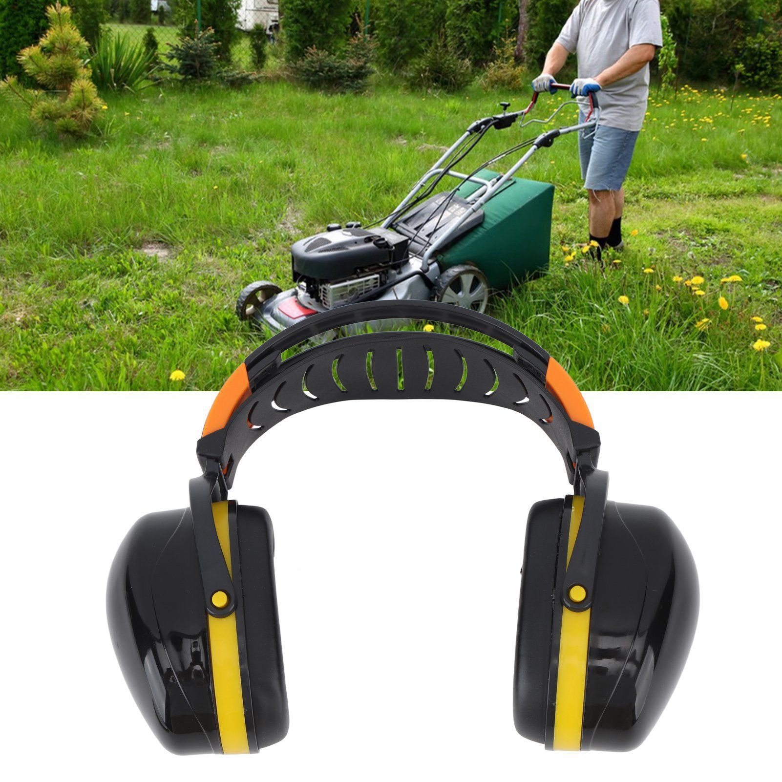 Noise Reduction Earmuffs Foldable Lightweight Hearing Protection Safety Over view 11