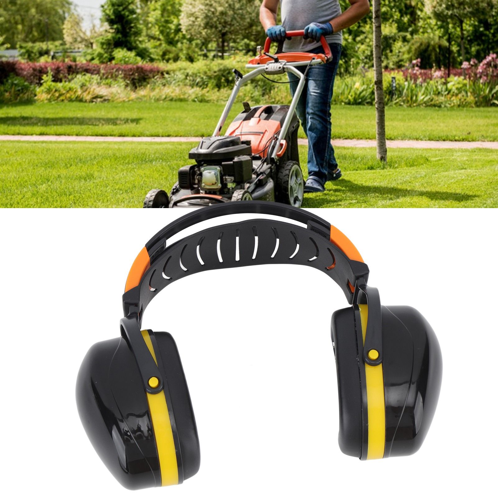 Noise Reduction Earmuffs Foldable Lightweight Hearing Protection Safety Over view 12