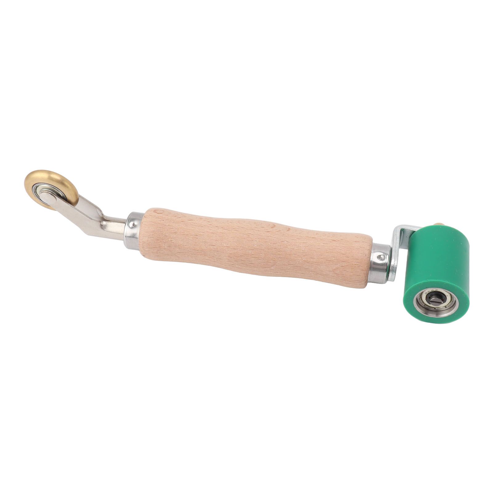 40mm Silicone Seam Roller Dual Use Brass Wheel Wood Handle Wallpaper Flat Seam view 5