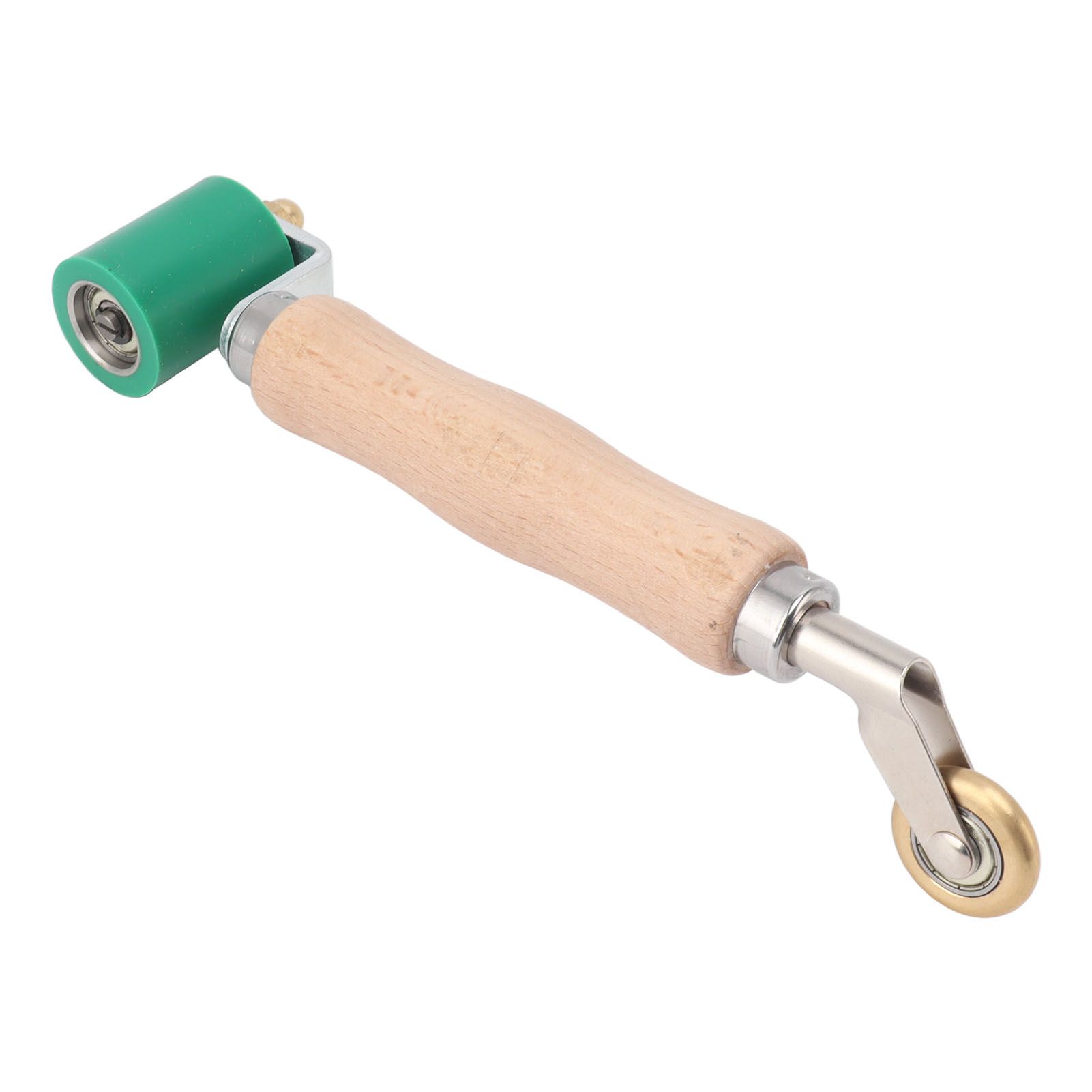 40mm Silicone Seam Roller Dual Use Brass Wheel Wood Handle Wallpaper Flat Seam view 7