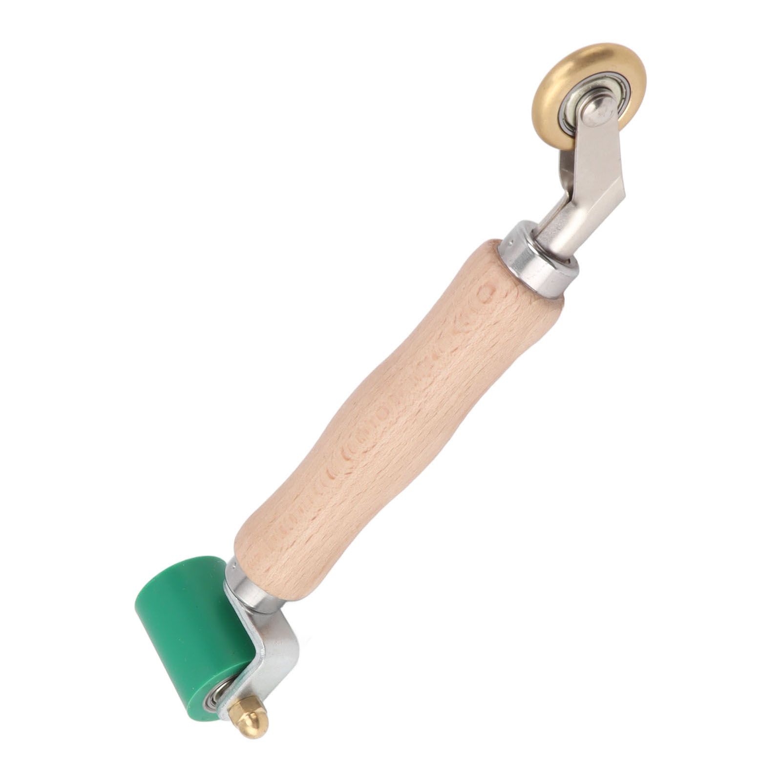 40mm Silicone Seam Roller Dual Use Brass Wheel Wood Handle Wallpaper Flat Seam view 8