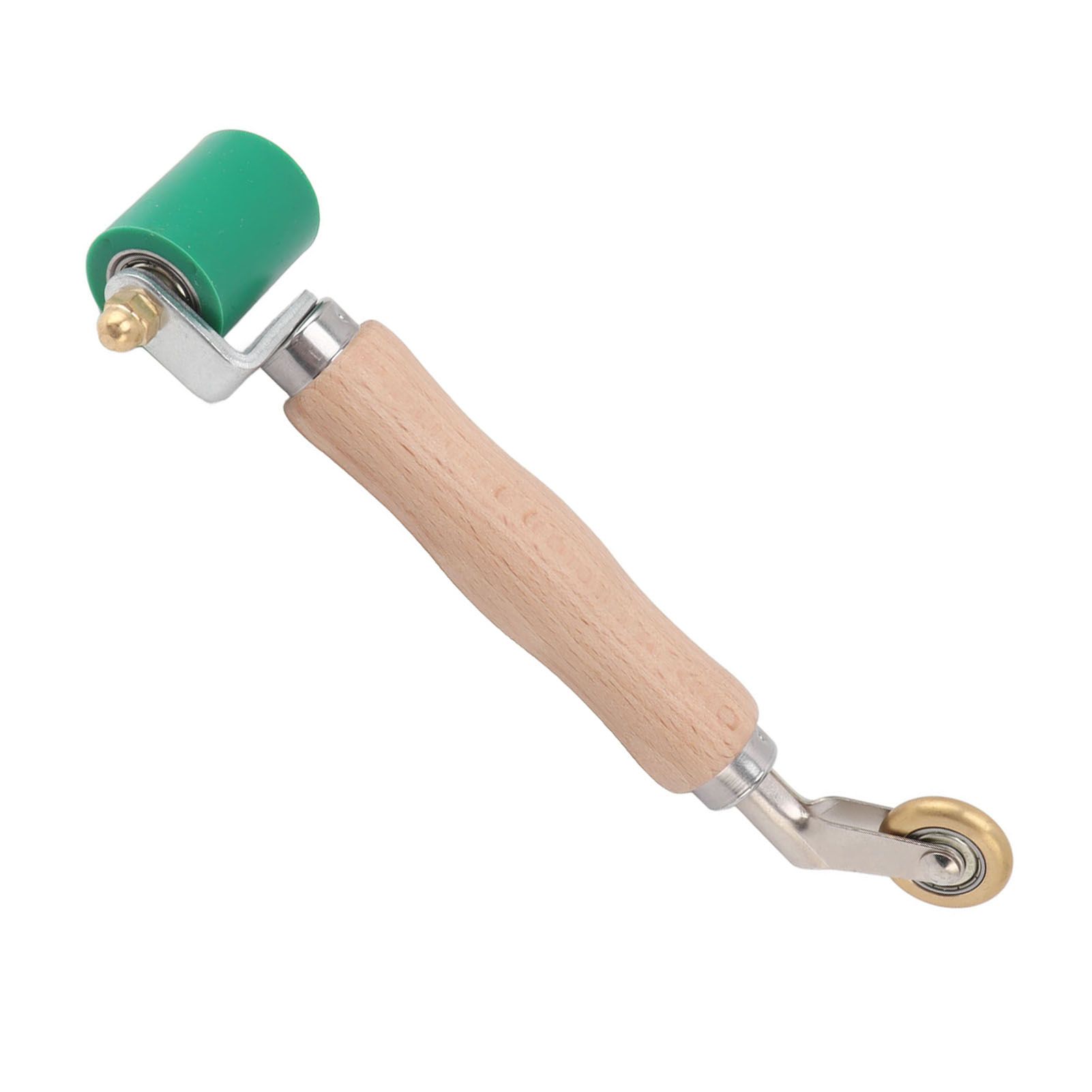 40mm Silicone Seam Roller Dual Use Brass Wheel Wood Handle Wallpaper Flat Seam view 9