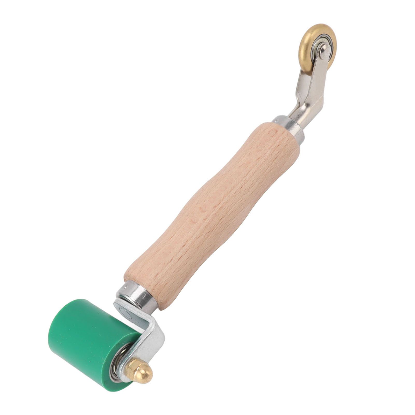 40mm Silicone Seam Roller Dual Use Brass Wheel Wood Handle Wallpaper Flat Seam view 10