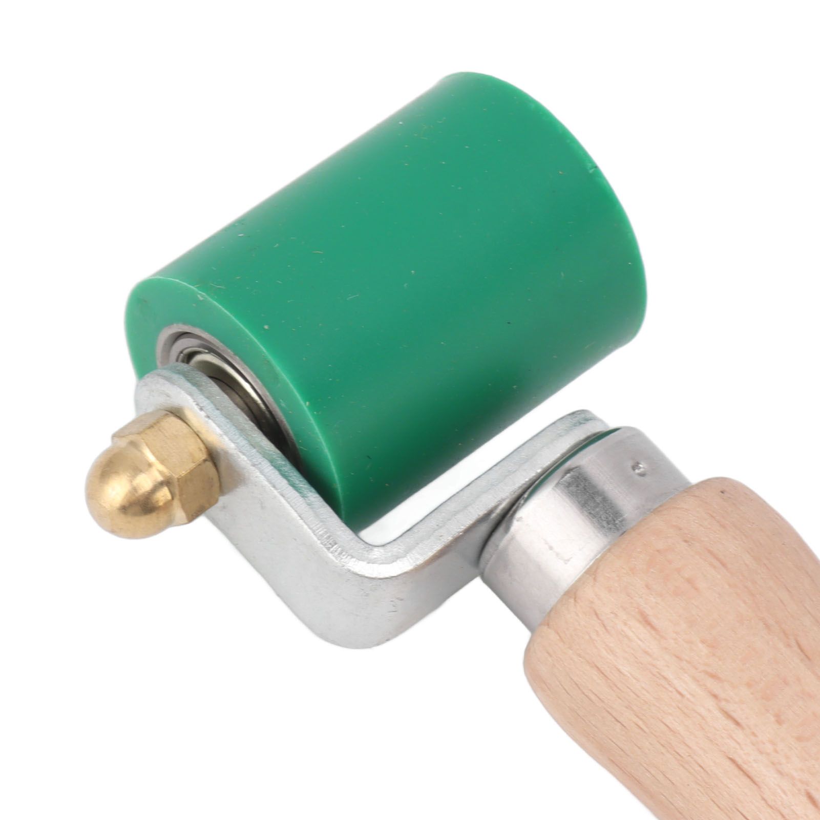 40mm Silicone Seam Roller Dual Use Brass Wheel Wood Handle Wallpaper Flat Seam view 13