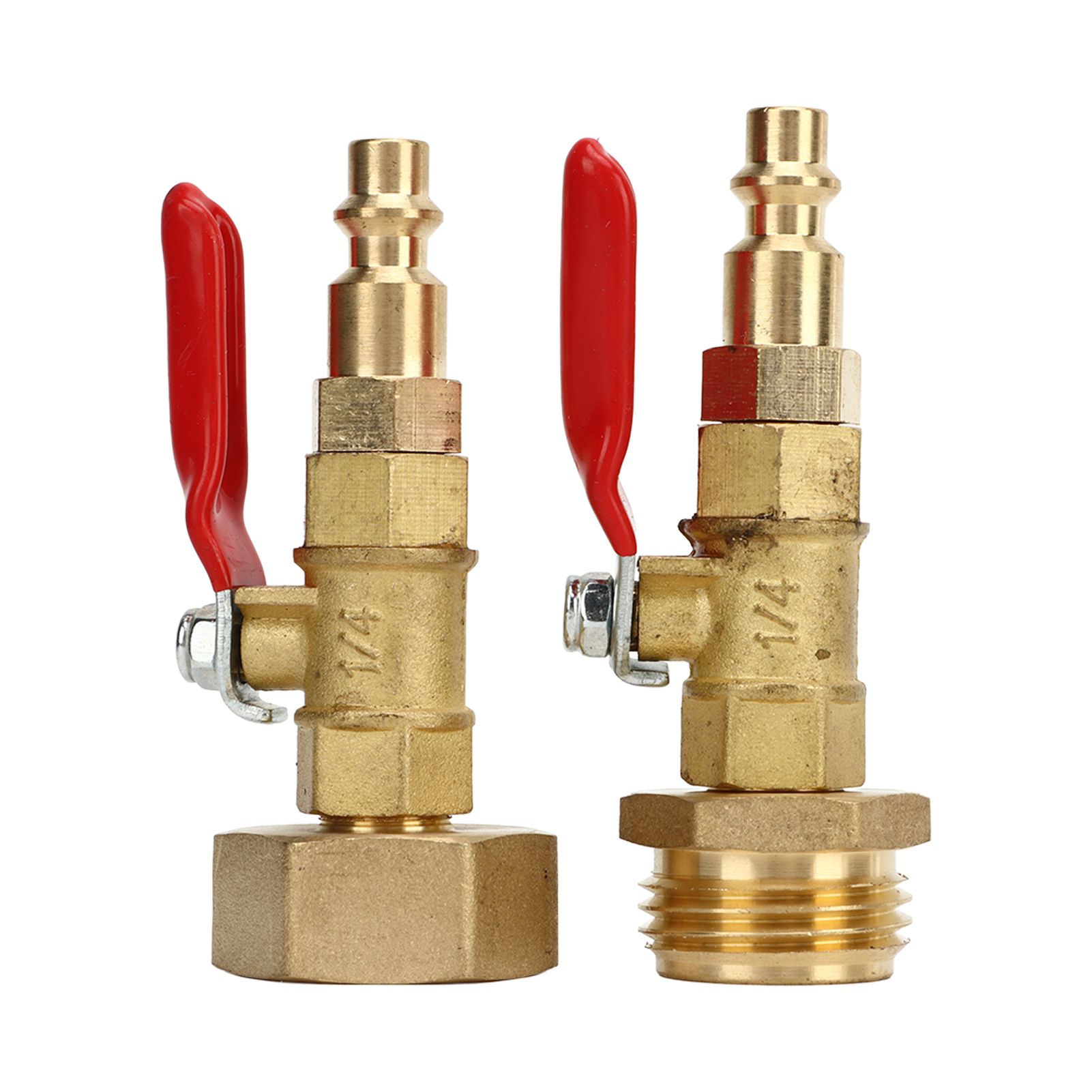 2pcs Brass Winterize Blowout Adapter 3/4 Internal and External Thread Brass view 2