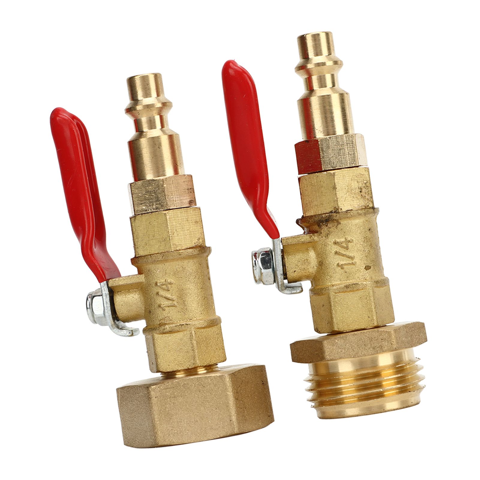 2pcs Brass Winterize Blowout Adapter 3/4 Internal and External Thread Brass view 3