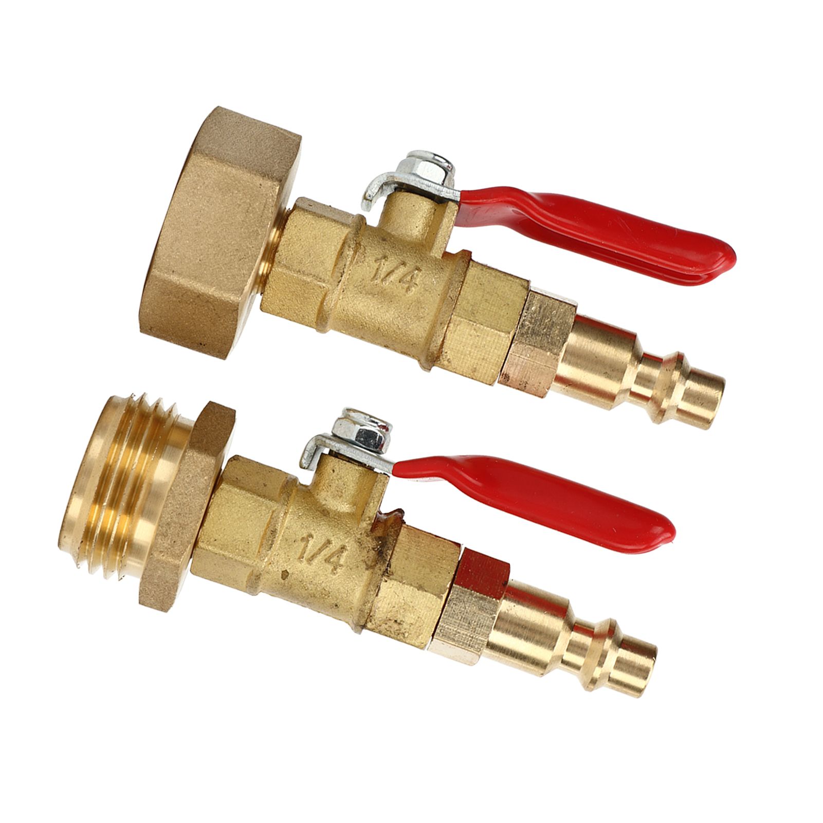 2pcs Brass Winterize Blowout Adapter 3/4 Internal and External Thread Brass view 6