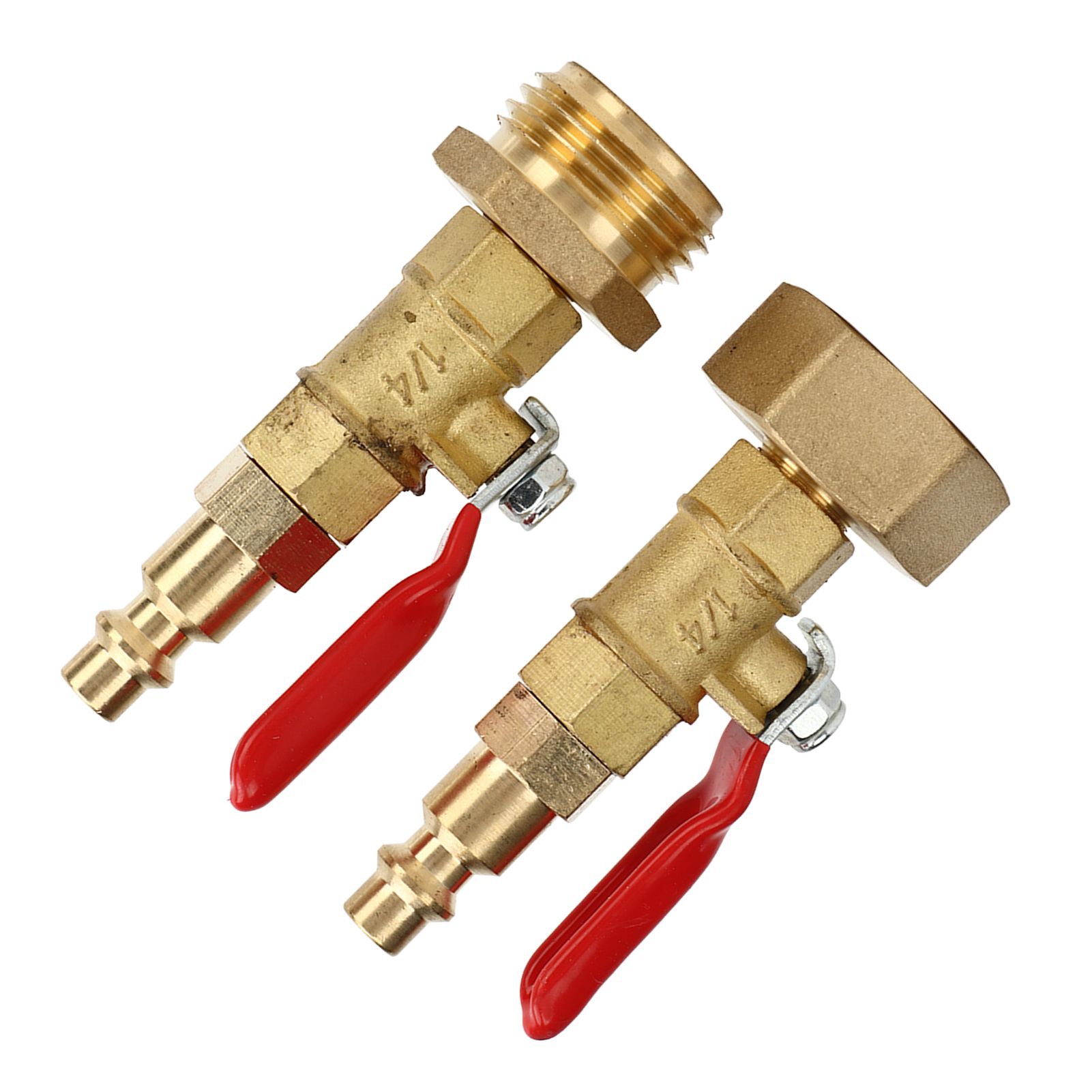 2pcs Brass Winterize Blowout Adapter 3/4 Internal and External Thread Brass view 8