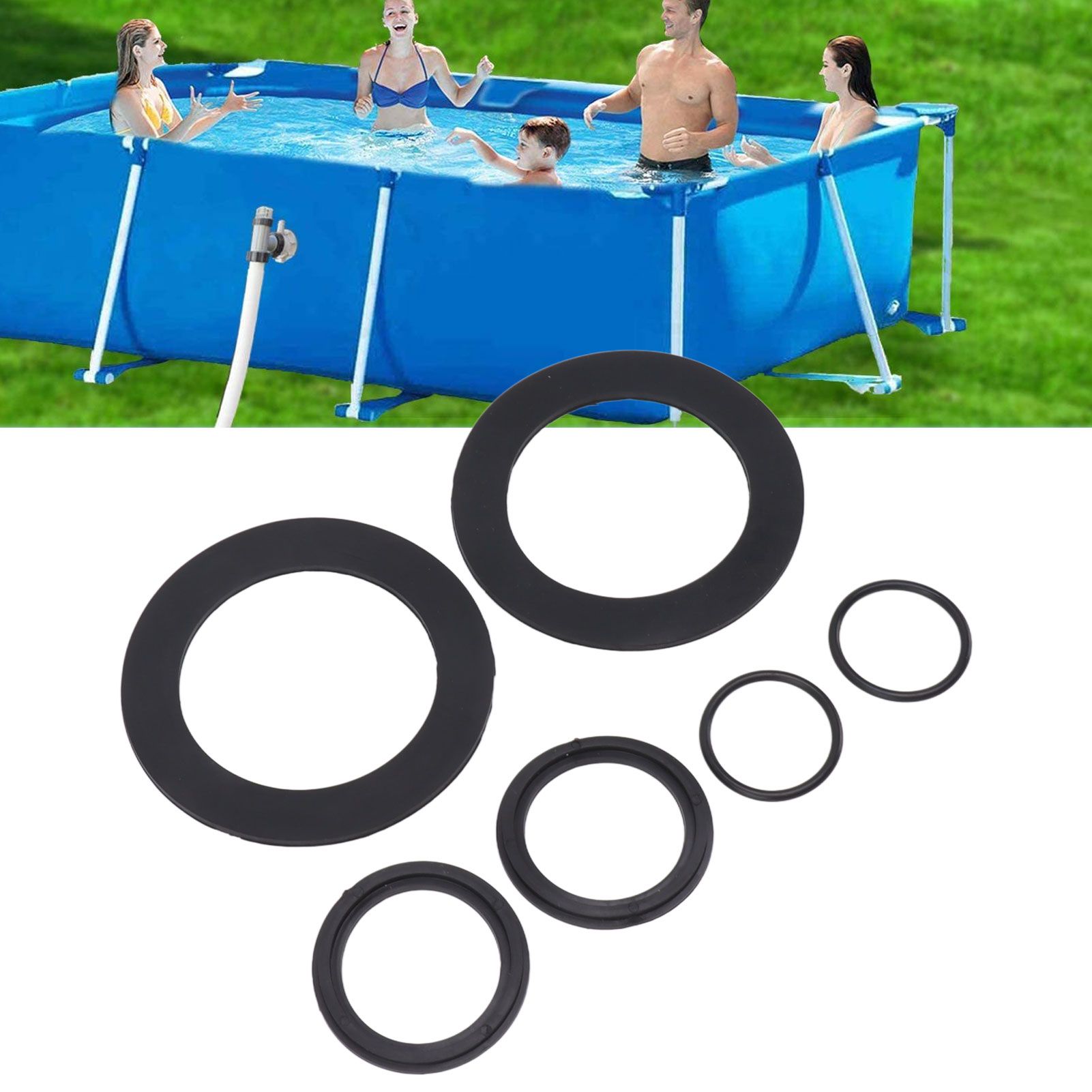 6PCS 25076RP Washer and Ring Kit Rubber Washer Replacement for Intex Pool view 11