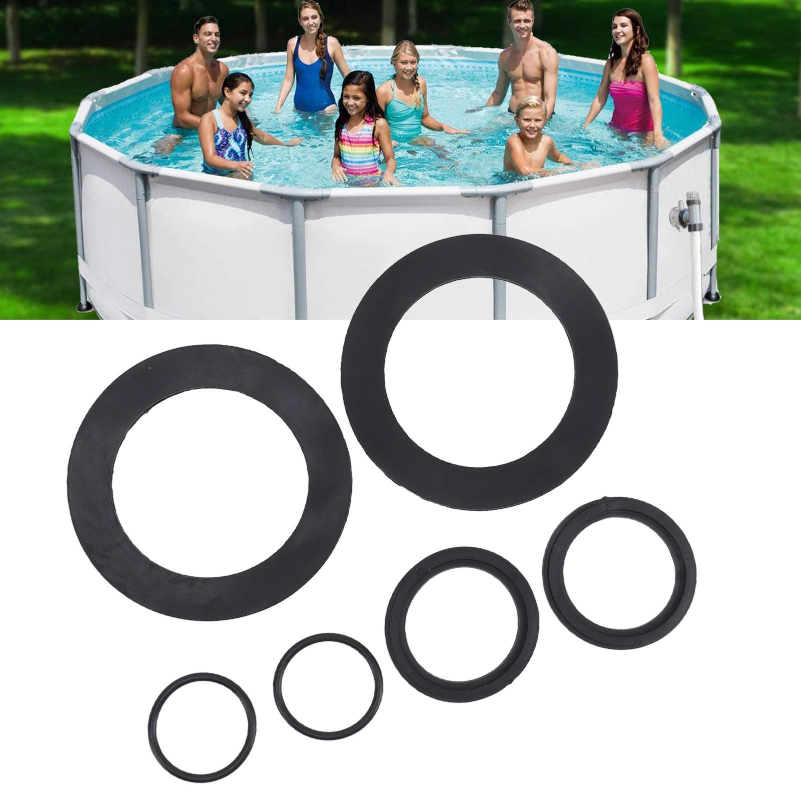 6PCS 25076RP Washer and Ring Kit Rubber Washer Replacement for Intex Pool view 12
