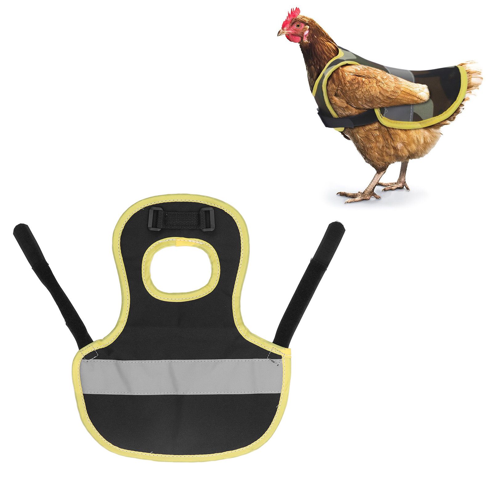 Chicken Reflective Vest Warm Safe Lightweight Poultry Harness Vest for Hen view 11