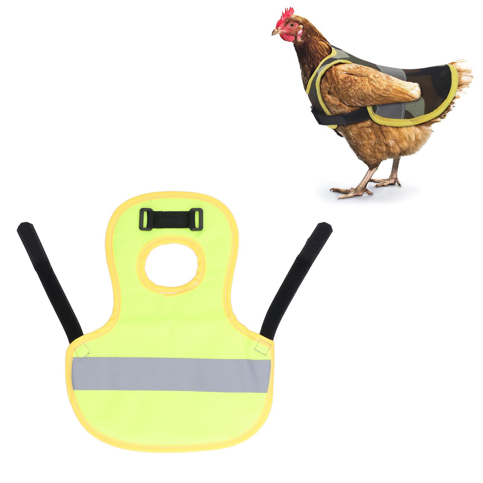 Chicken Reflective Vest Warm Safe Lightweight Poultry Harness Vest for Hen view 11