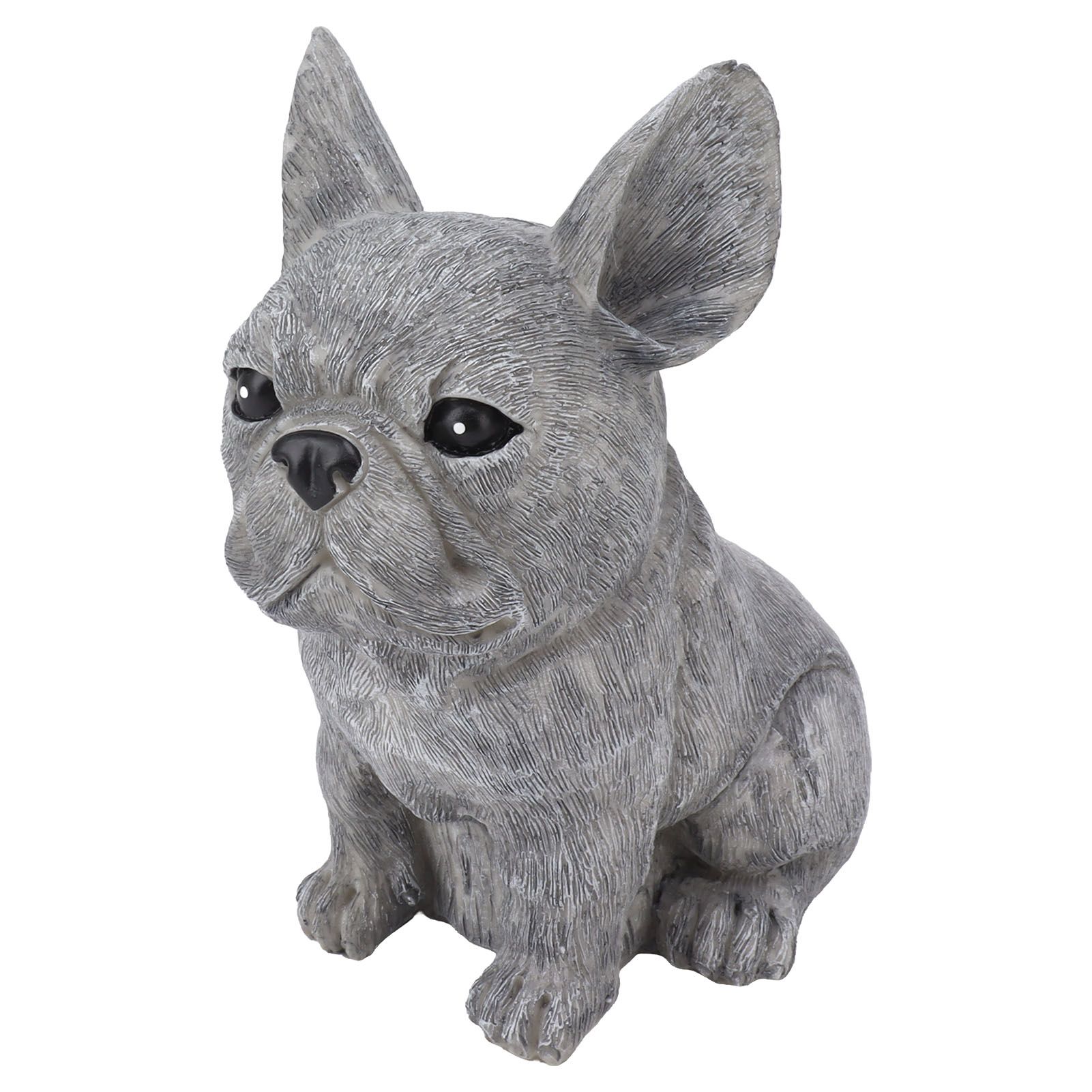 Dog Garden Statues DIY Lifelike Prevent Cracking Resin Dog Statues Home Decor view 5