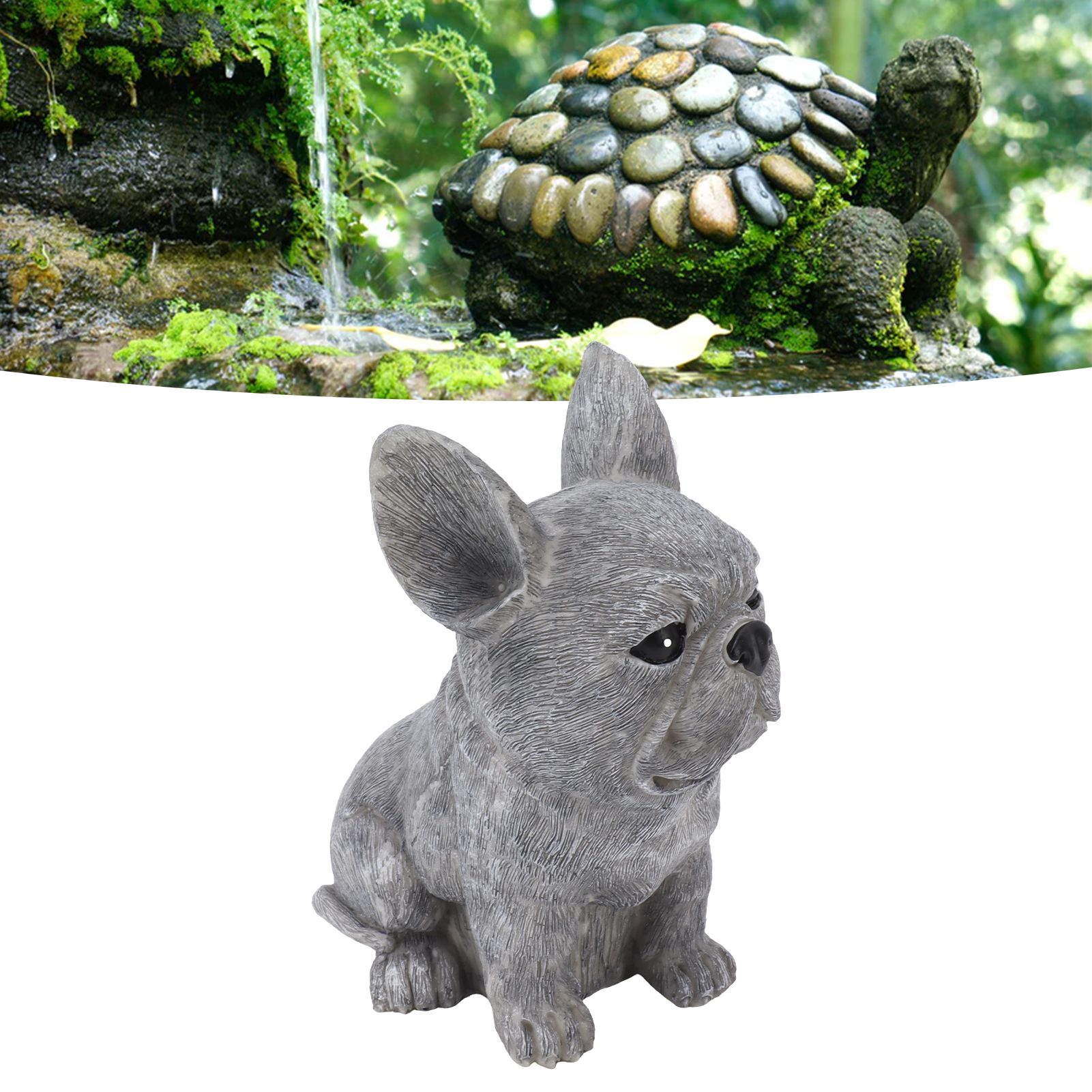 Dog Garden Statues DIY Lifelike Prevent Cracking Resin Dog Statues Home Decor view 11