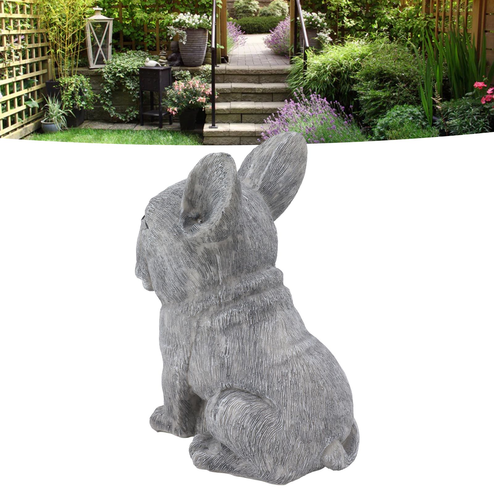 Dog Garden Statues DIY Lifelike Prevent Cracking Resin Dog Statues Home Decor view 12