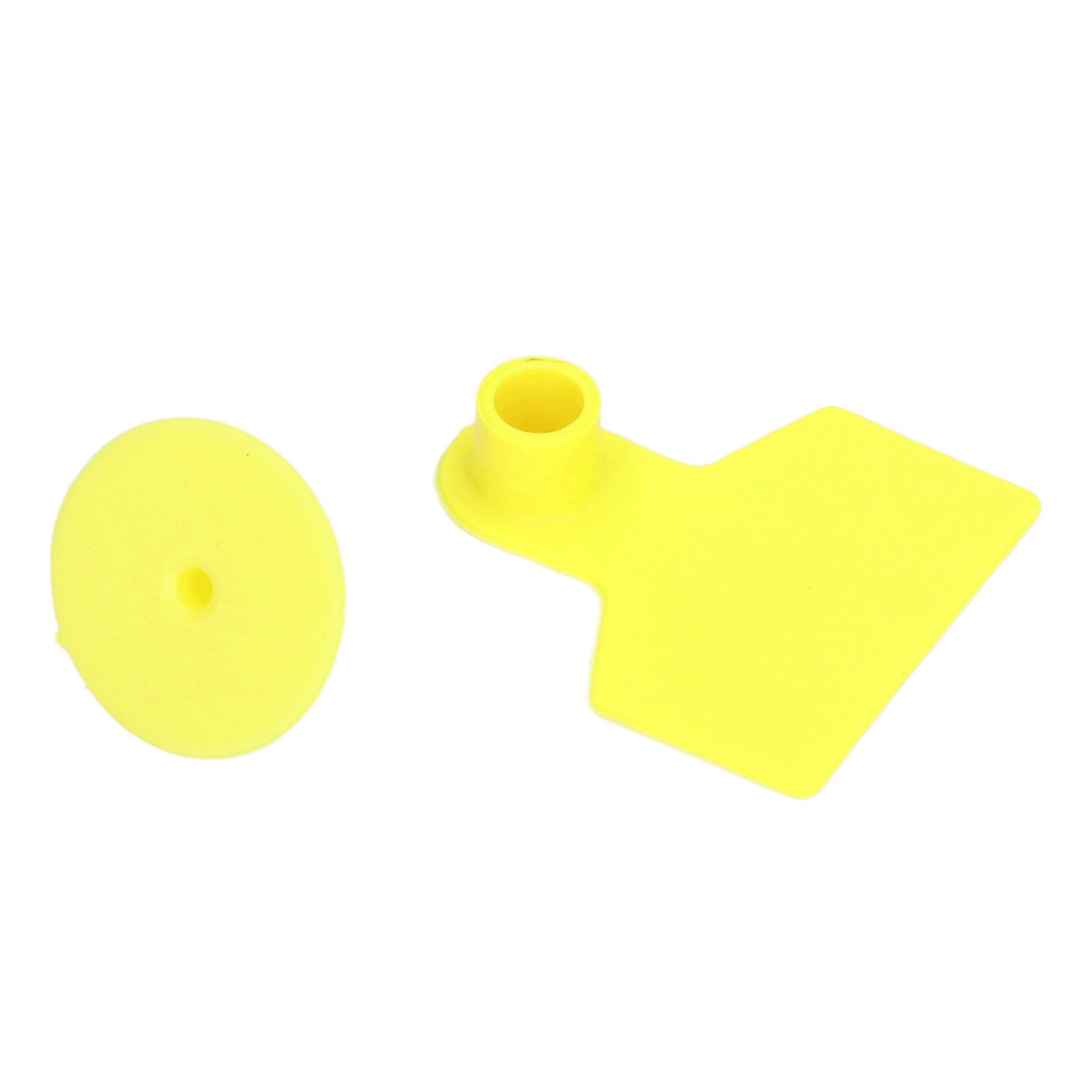 100 Sets Livestock Ear Tags Yellow Strong Plastic Easy to Use Blank Cattle Ear view 3