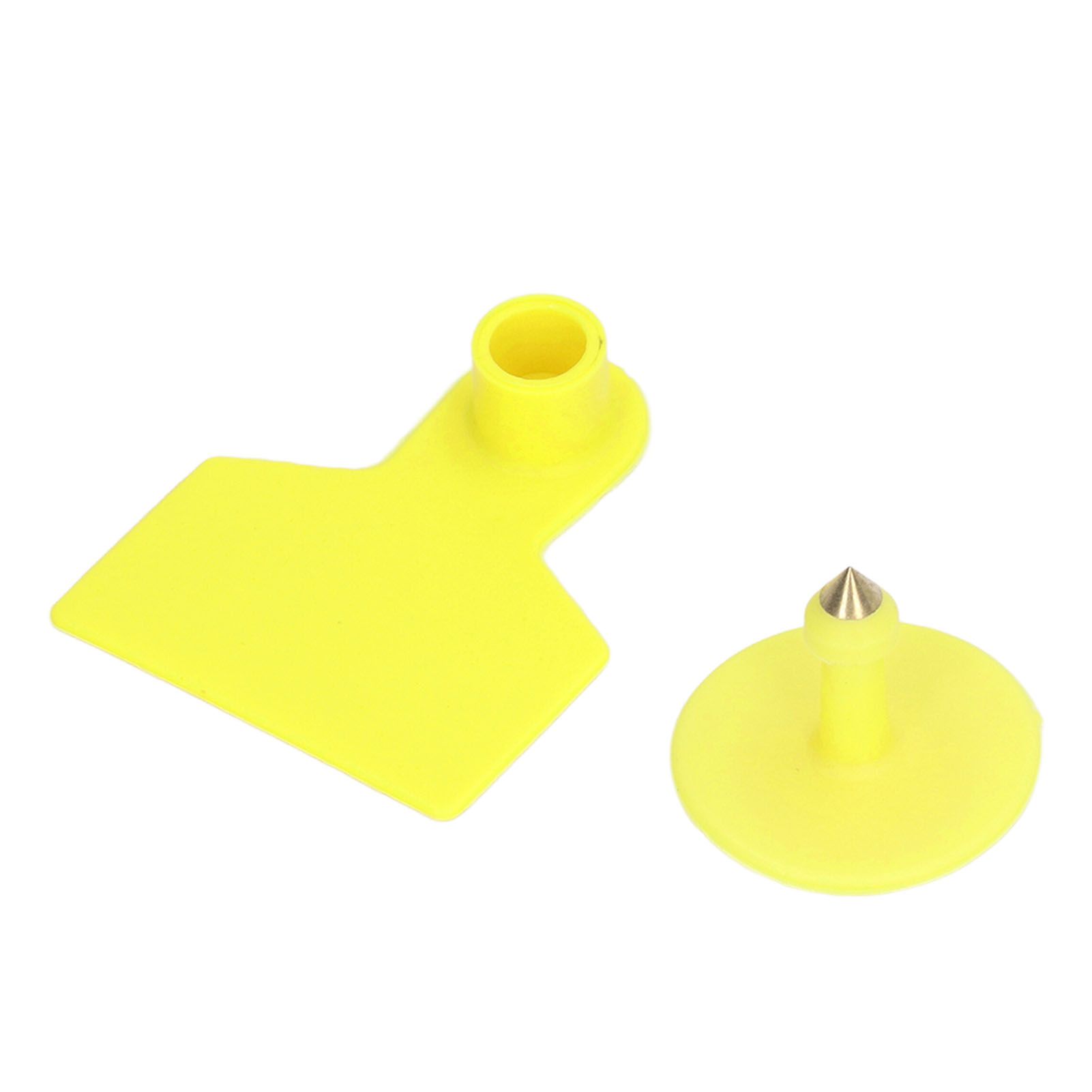 100 Sets Livestock Ear Tags Yellow Strong Plastic Easy to Use Blank Cattle Ear view 6
