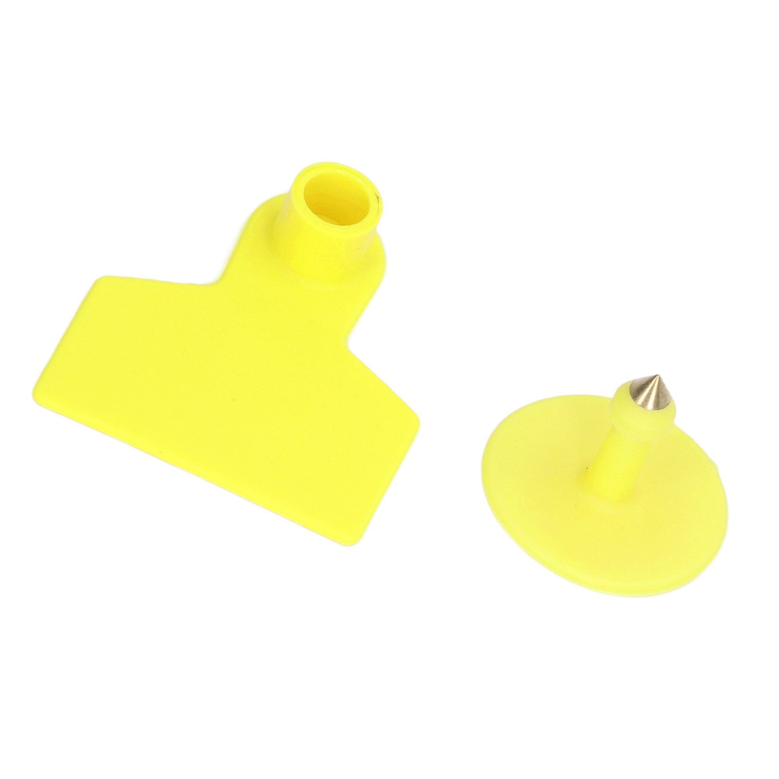 100 Sets Livestock Ear Tags Yellow Strong Plastic Easy to Use Blank Cattle Ear view 7
