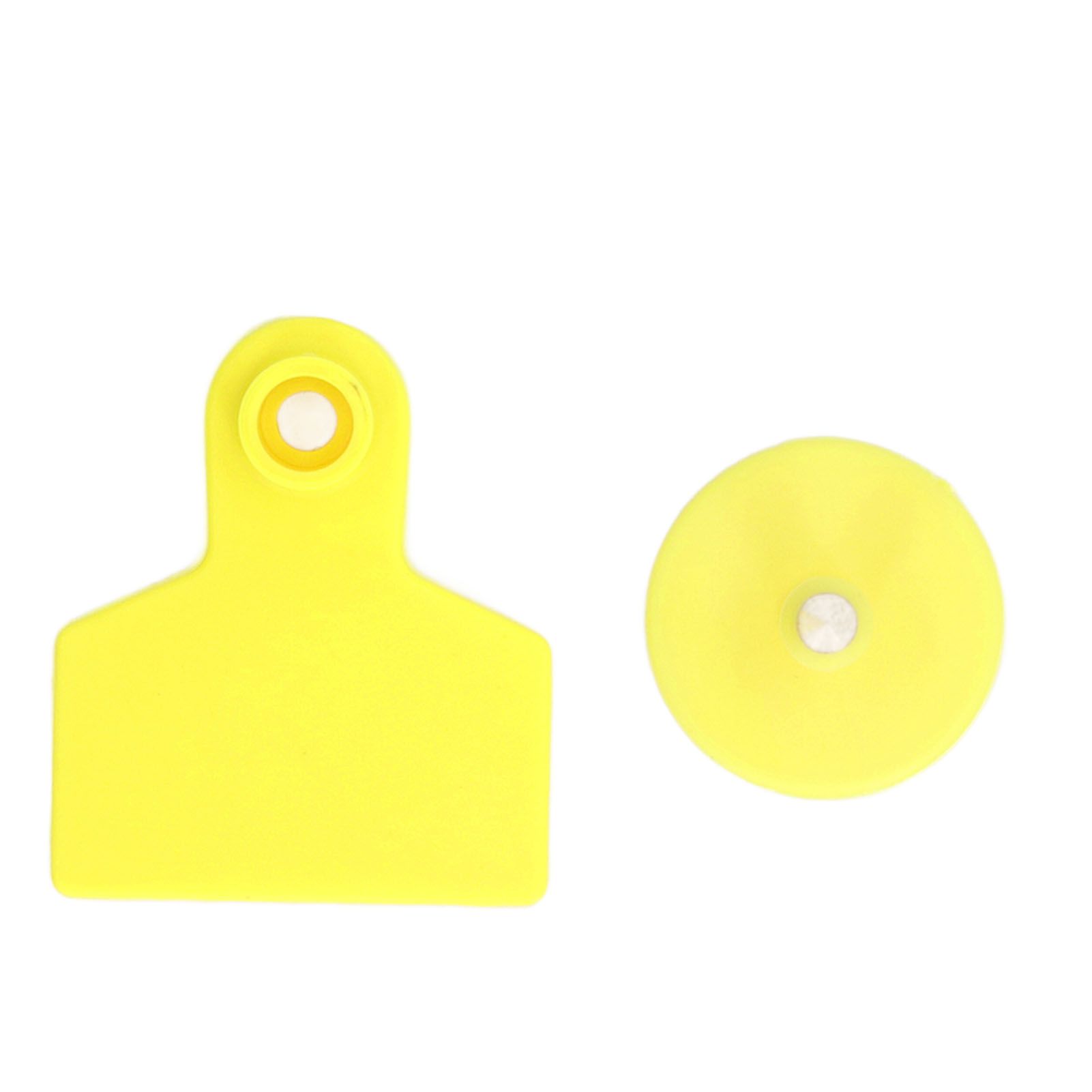 100 Sets Livestock Ear Tags Yellow Strong Plastic Easy to Use Blank Cattle Ear view 8