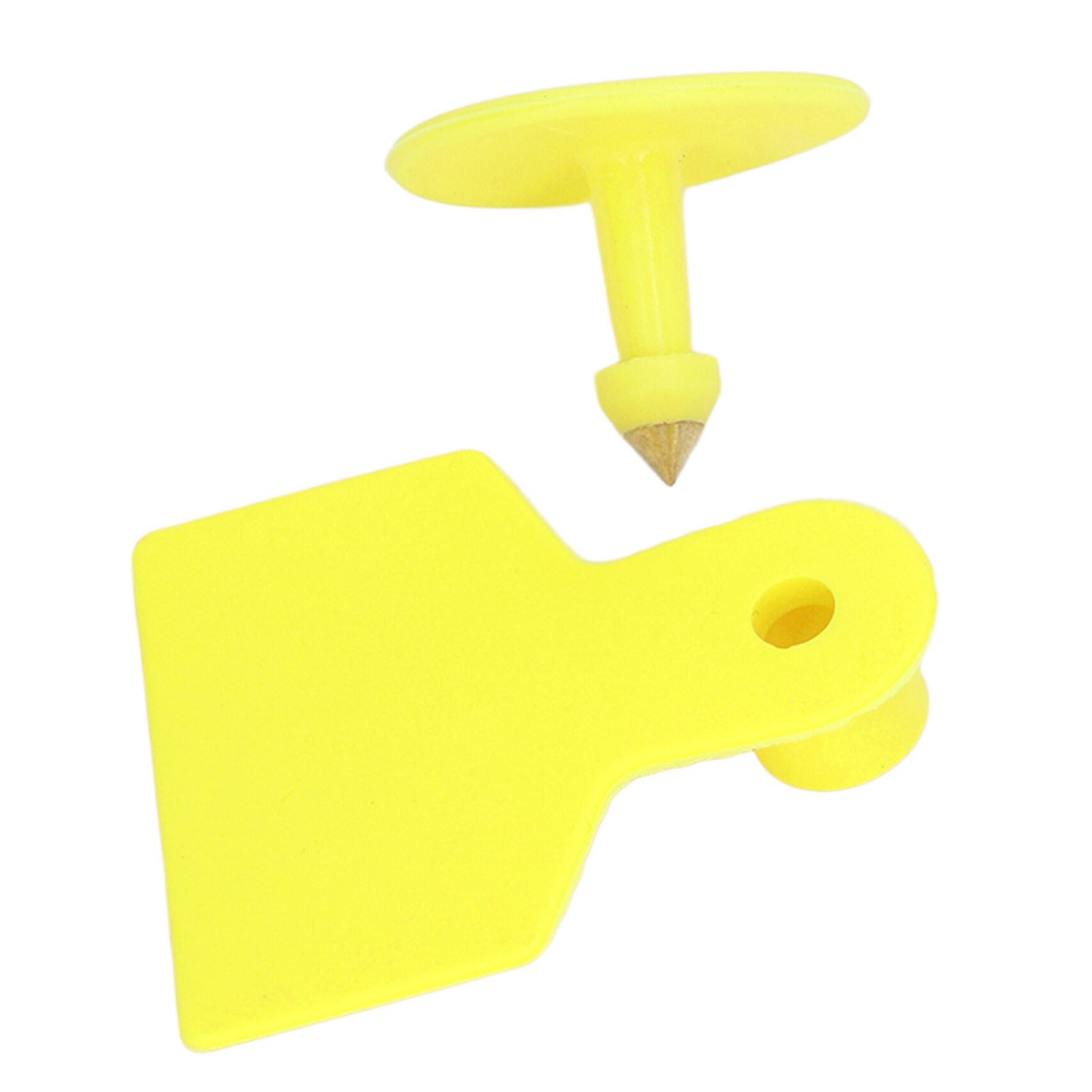 100 Sets Livestock Ear Tags Yellow Strong Plastic Easy to Use Blank Cattle Ear view 10