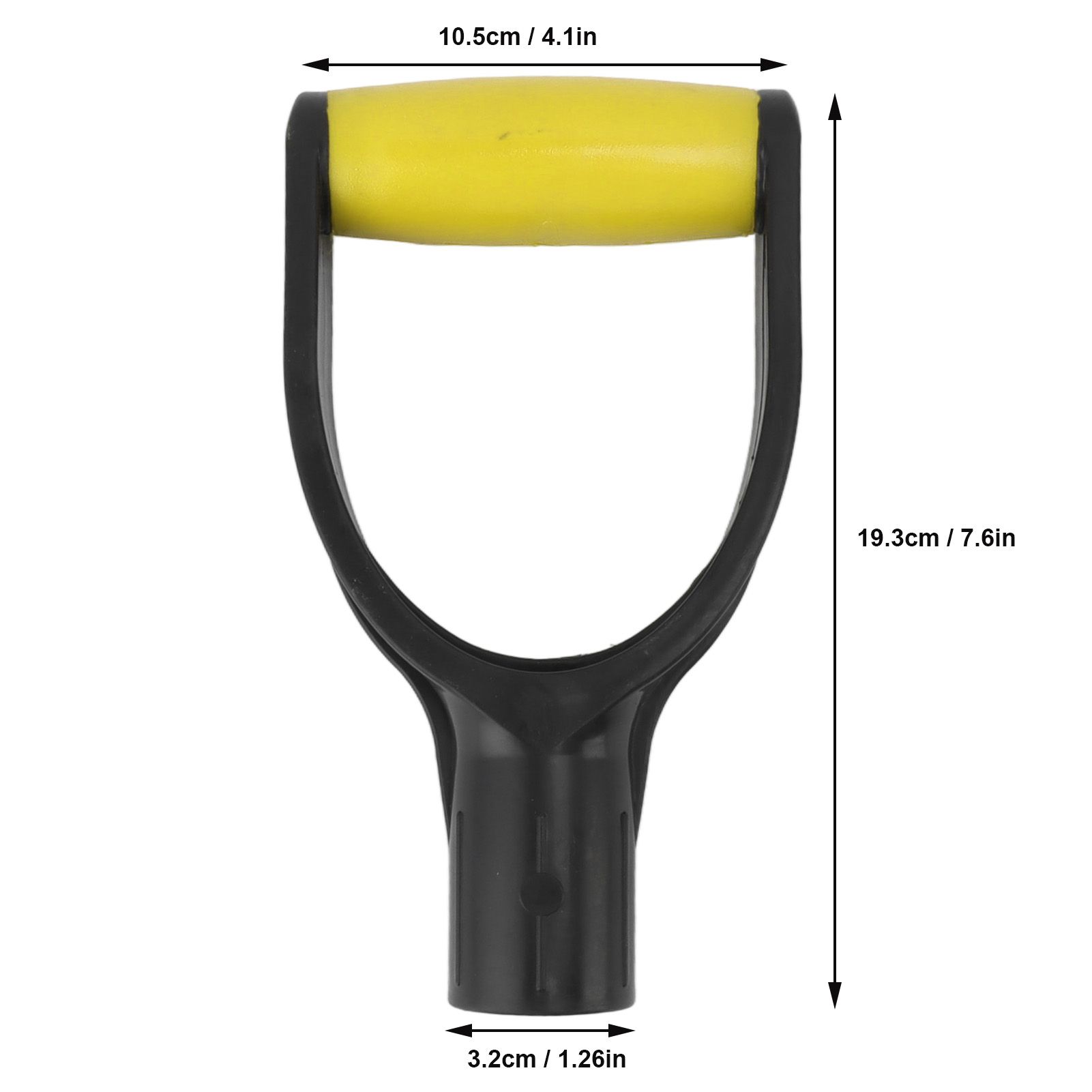 Shovel D Grip Handle 32mm Inner Diameter Silicone Grip Reinforcement Snow view 13