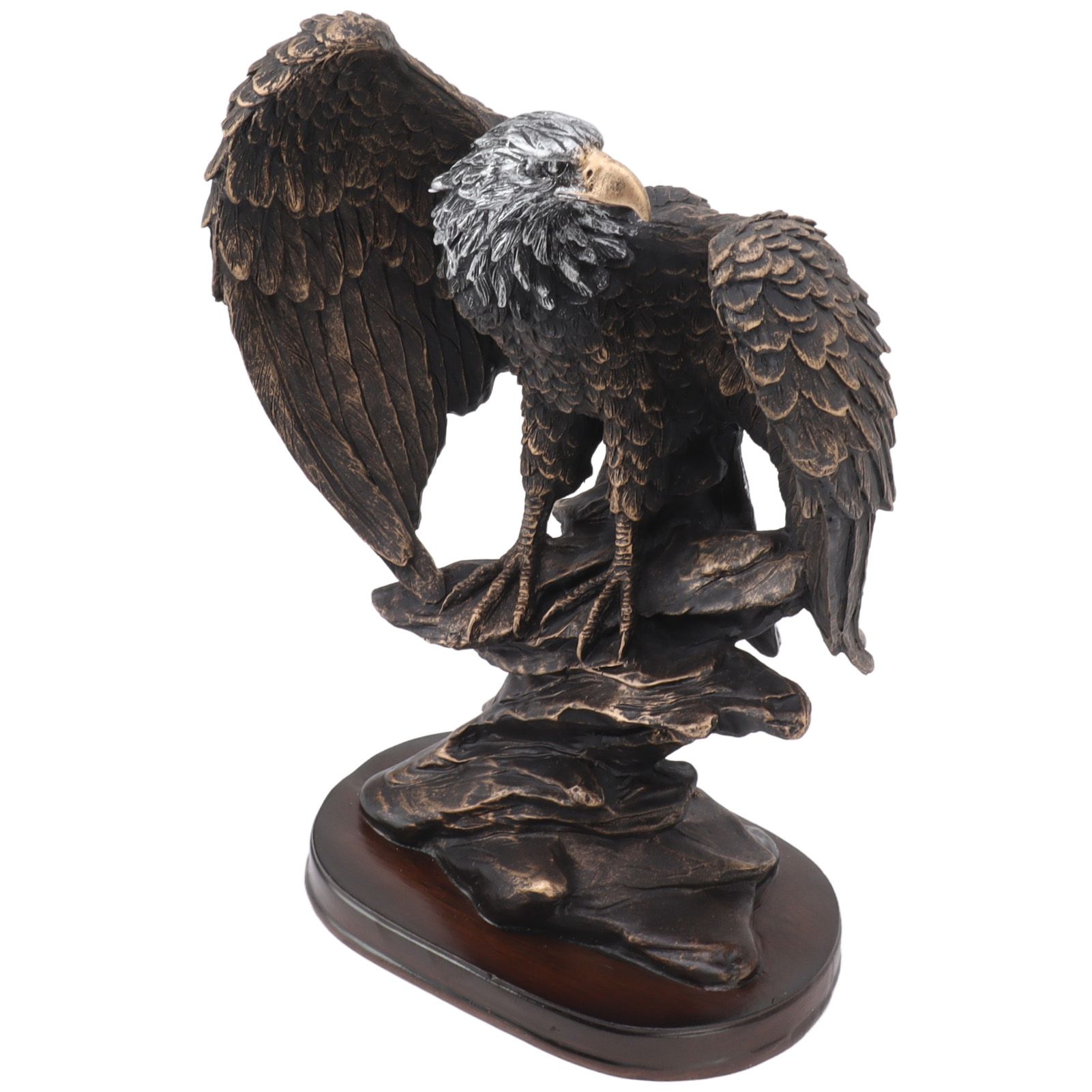 Eagle Statue Resin Vivid Ingenious Durable Decorative Vintage Eagle Figurine view 2