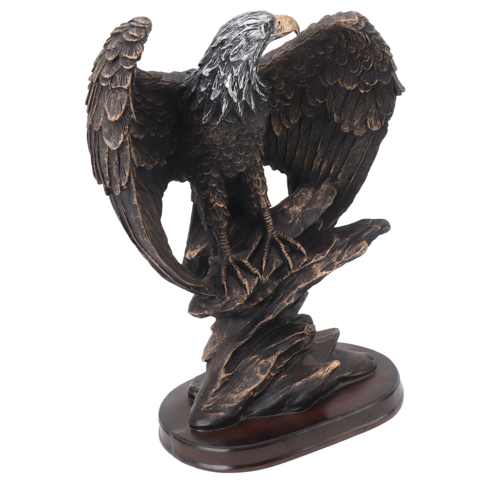 Eagle Statue Resin Vivid Ingenious Durable Decorative Vintage Eagle Figurine view 5