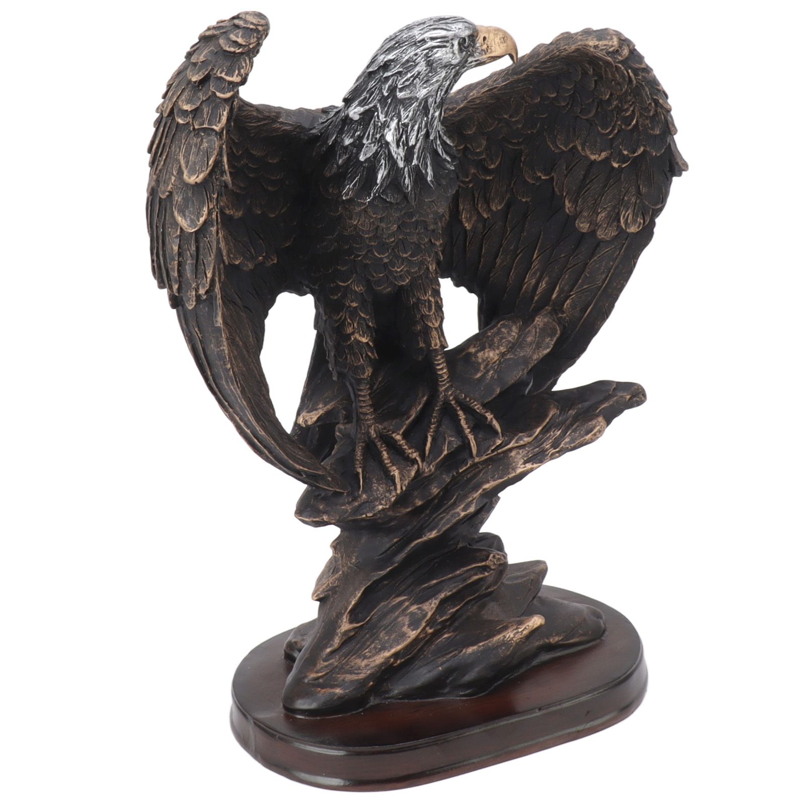 Eagle Statue Resin Vivid Ingenious Durable Decorative Vintage Eagle Figurine view 8