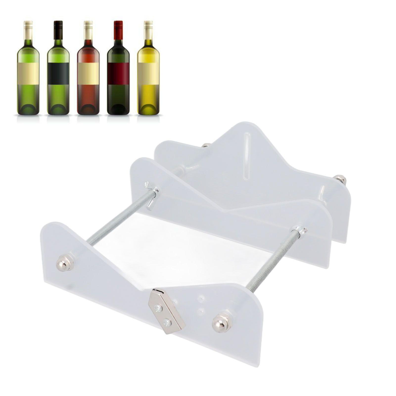 Beer Wine Bottle Cutter Tool Glass DIY Bottle Cutter Kit with Glasspaper for view 11