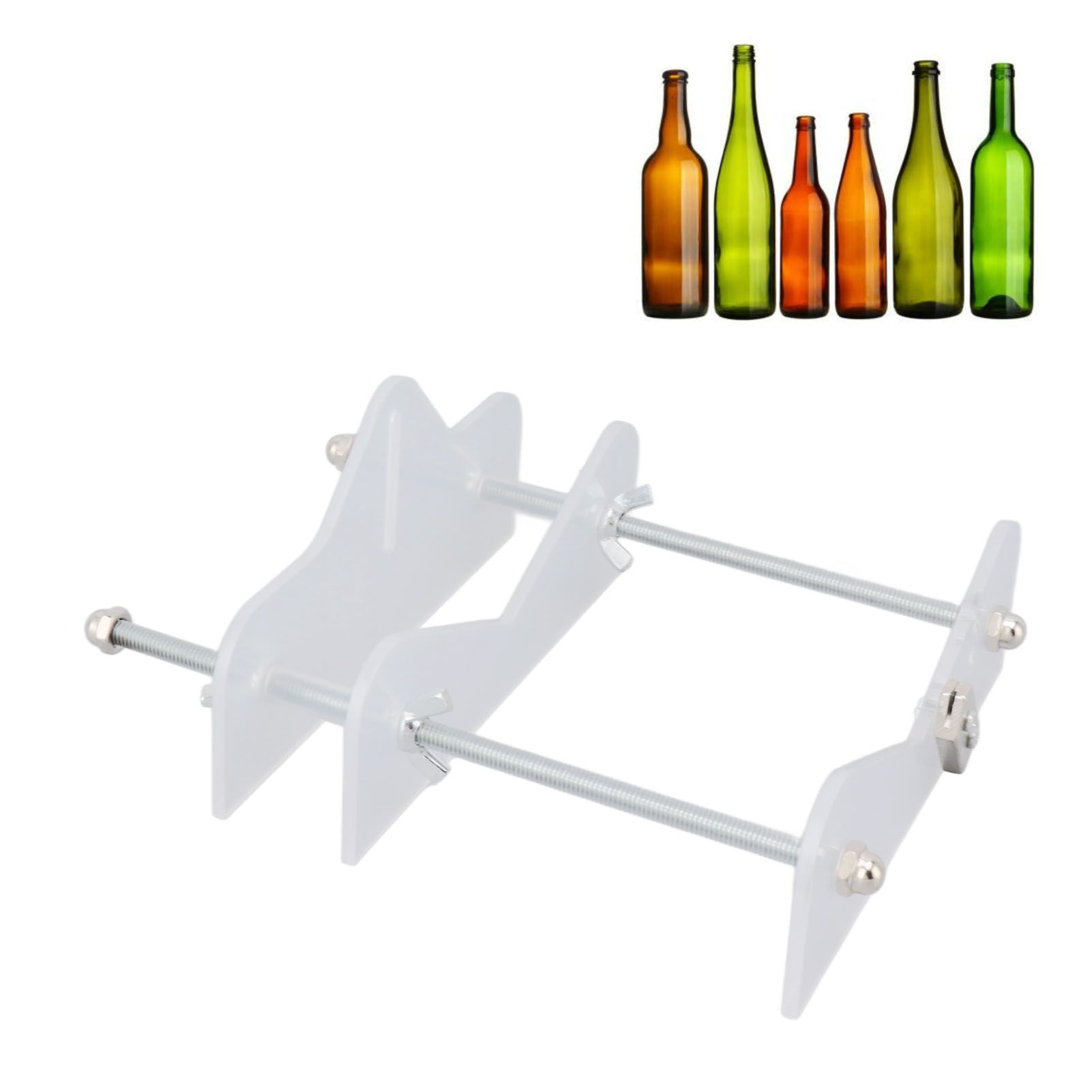 Beer Wine Bottle Cutter Tool Glass DIY Bottle Cutter Kit with Glasspaper for view 12
