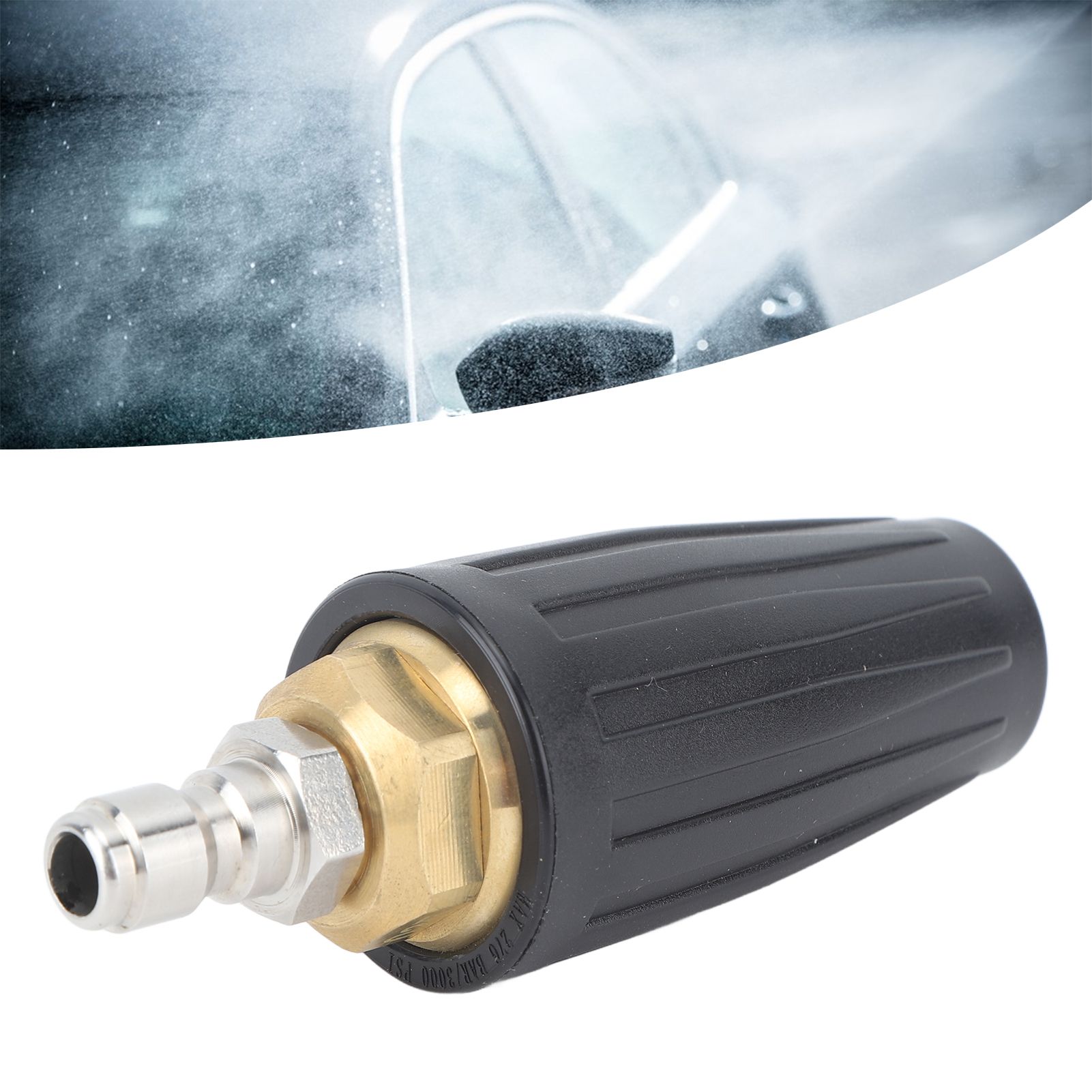 3000PSI Pressure Washer Rotating Turbo Nozzle Quick Connect 360 Degree view 11