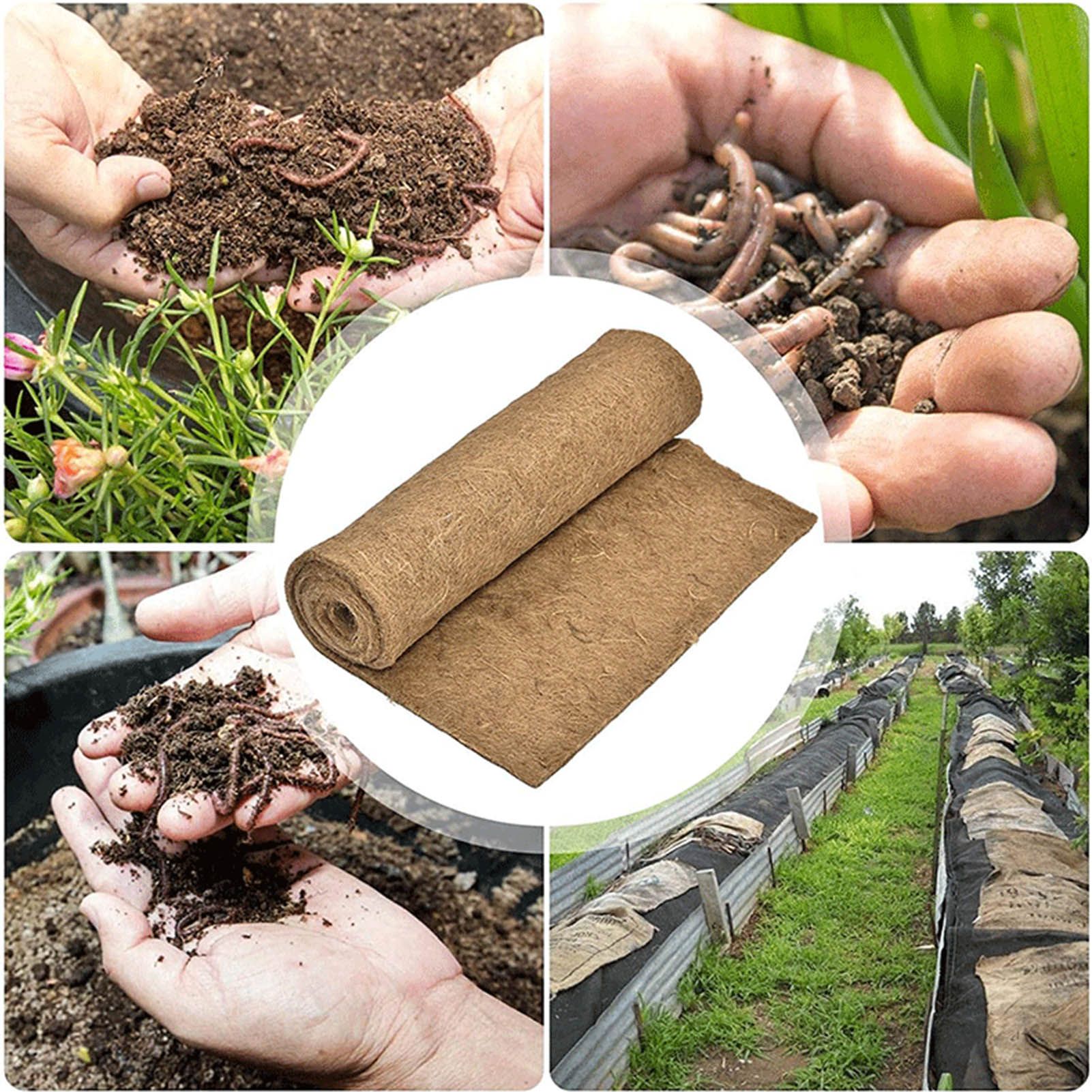 Worm Blanket Jute Fiber Mat All Natural Degradable Jute Fiber Blanket for view 12