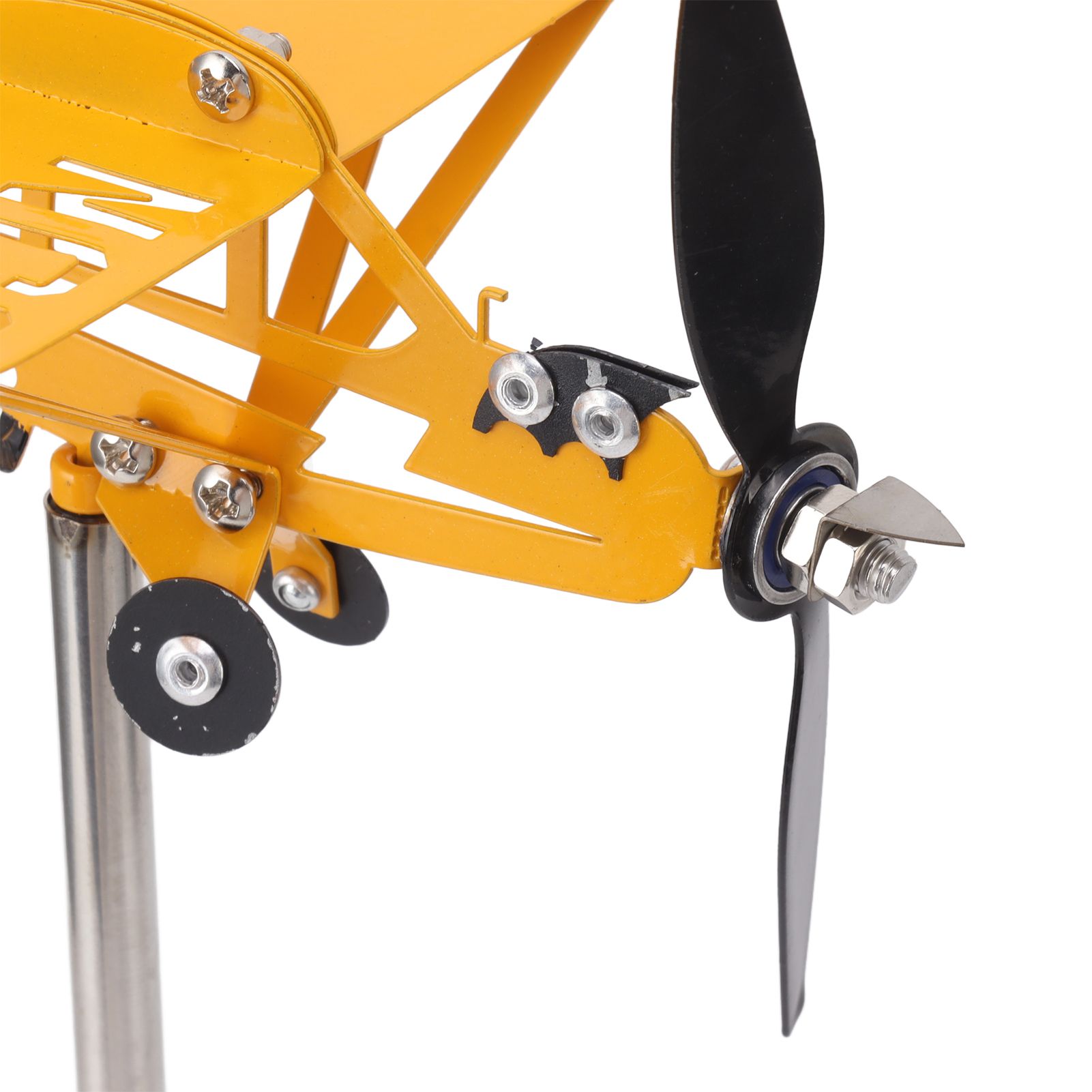 Piper J3 Cub Airplane Weathervane 3D Metal Airplane Weather Vane Outdoor Roof view 14