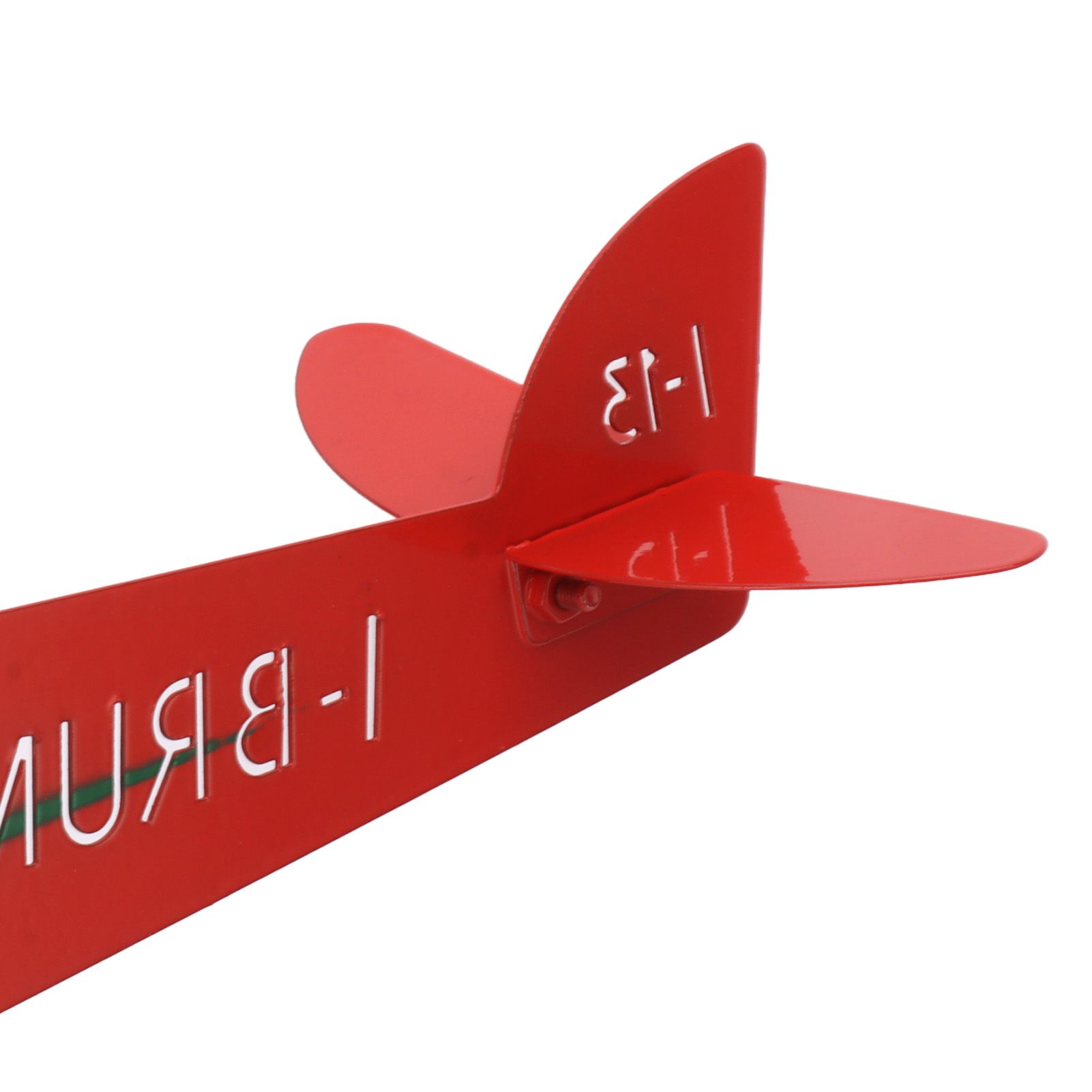 Metal Aircraft Weather Vane 3D Red Rustproof Smooth Airplane Windmill Wind view 14