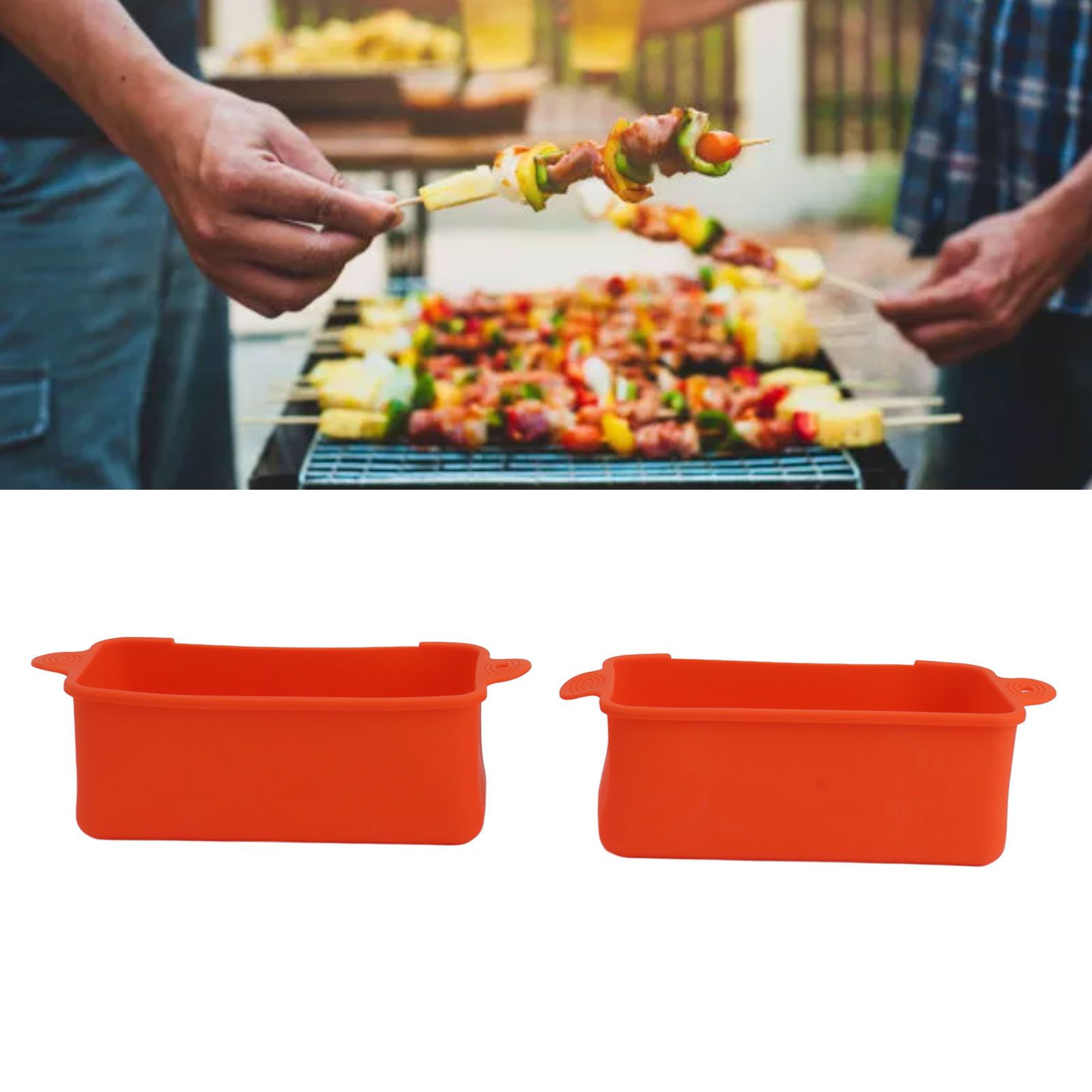 2Pcs Silicone Grease Cup Liners Reusable Drip Pan Liners Silicone Rear Grease view 11