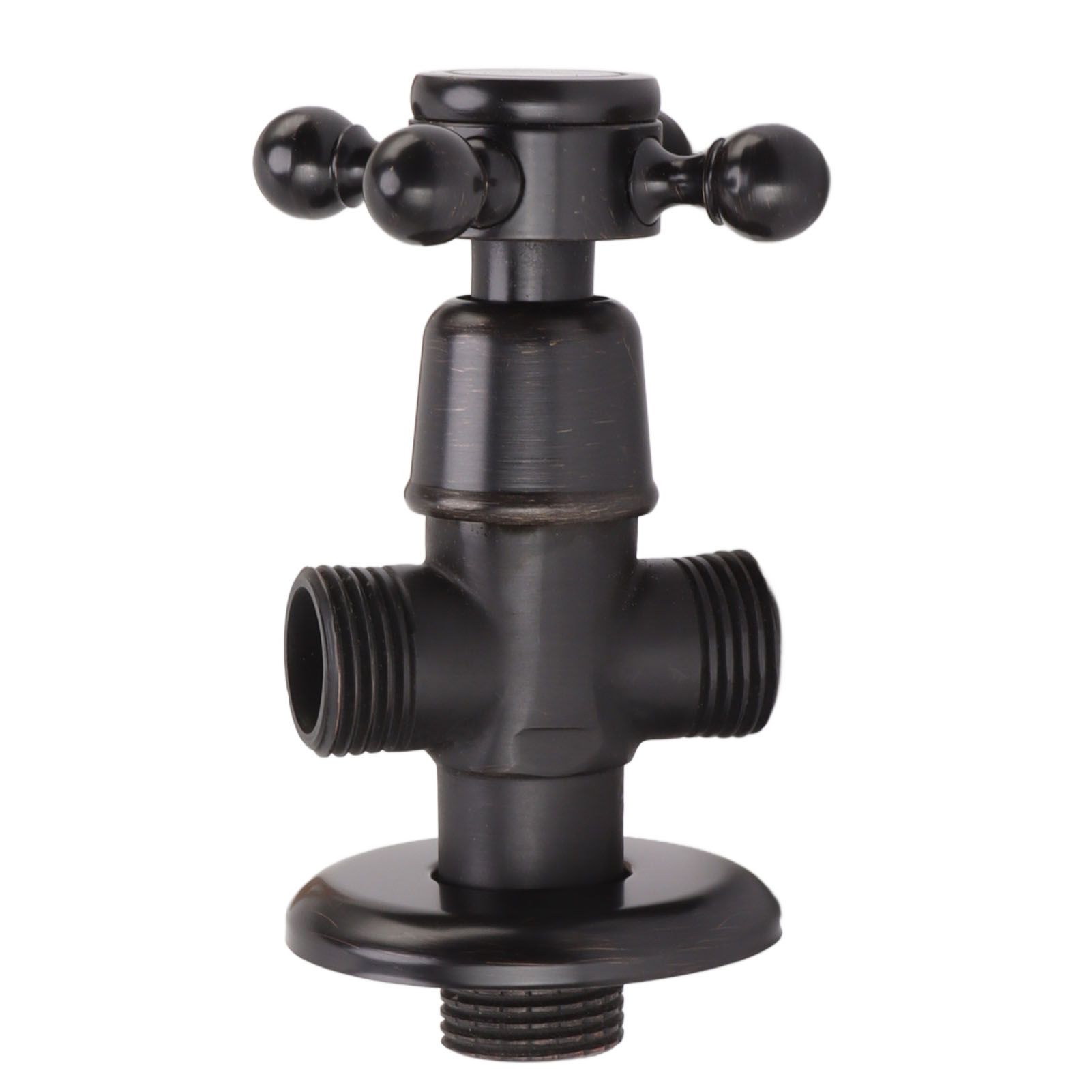 Angle Stop Valve Retro Copper Cross Handle Water Stop Valve for Bathroom view 6