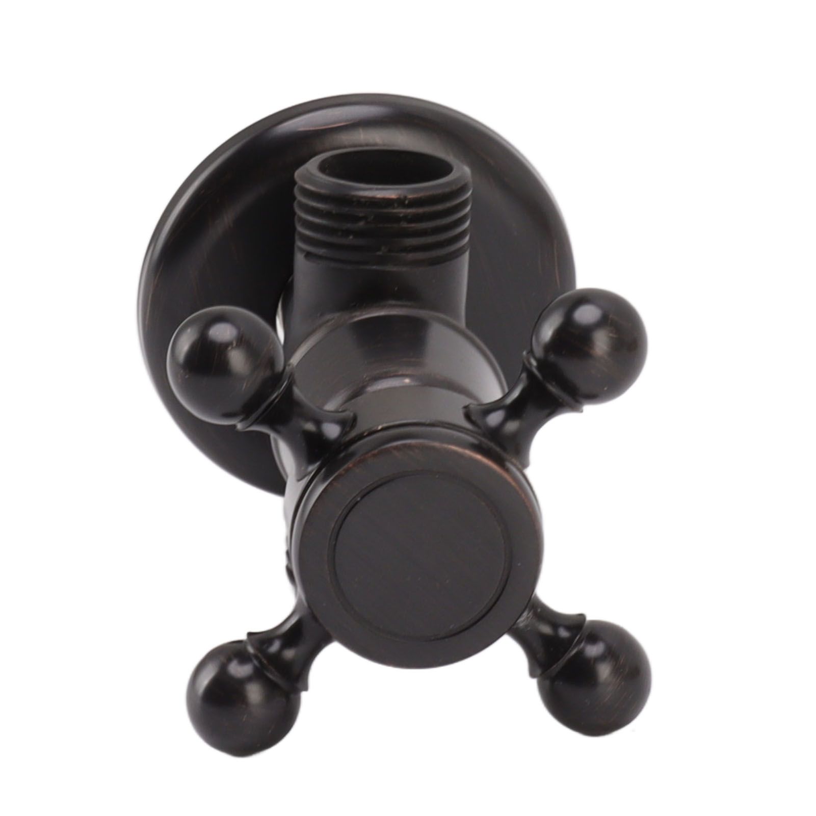 Angle Stop Valve Retro Copper Cross Handle Water Stop Valve for Bathroom view 9