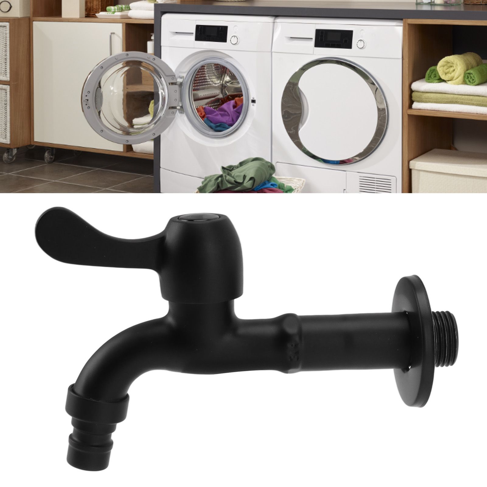Water Faucet 304 Stainless Steel G1/2 Caliber Wall Mounted Long Style Single view 12