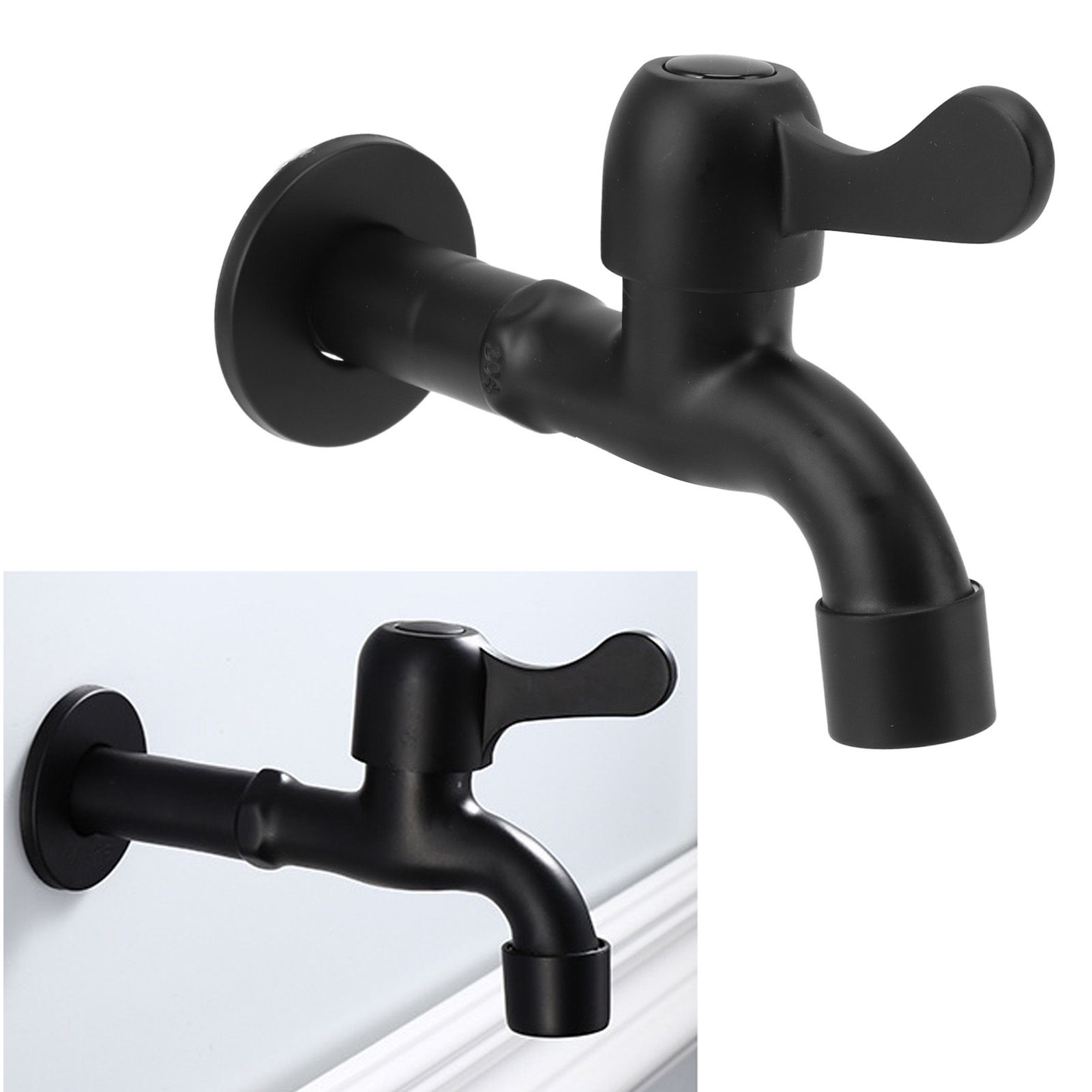 Water Faucet 304 Stainless Steel G1/2 Caliber Wall Mounted Long Style Single view 12