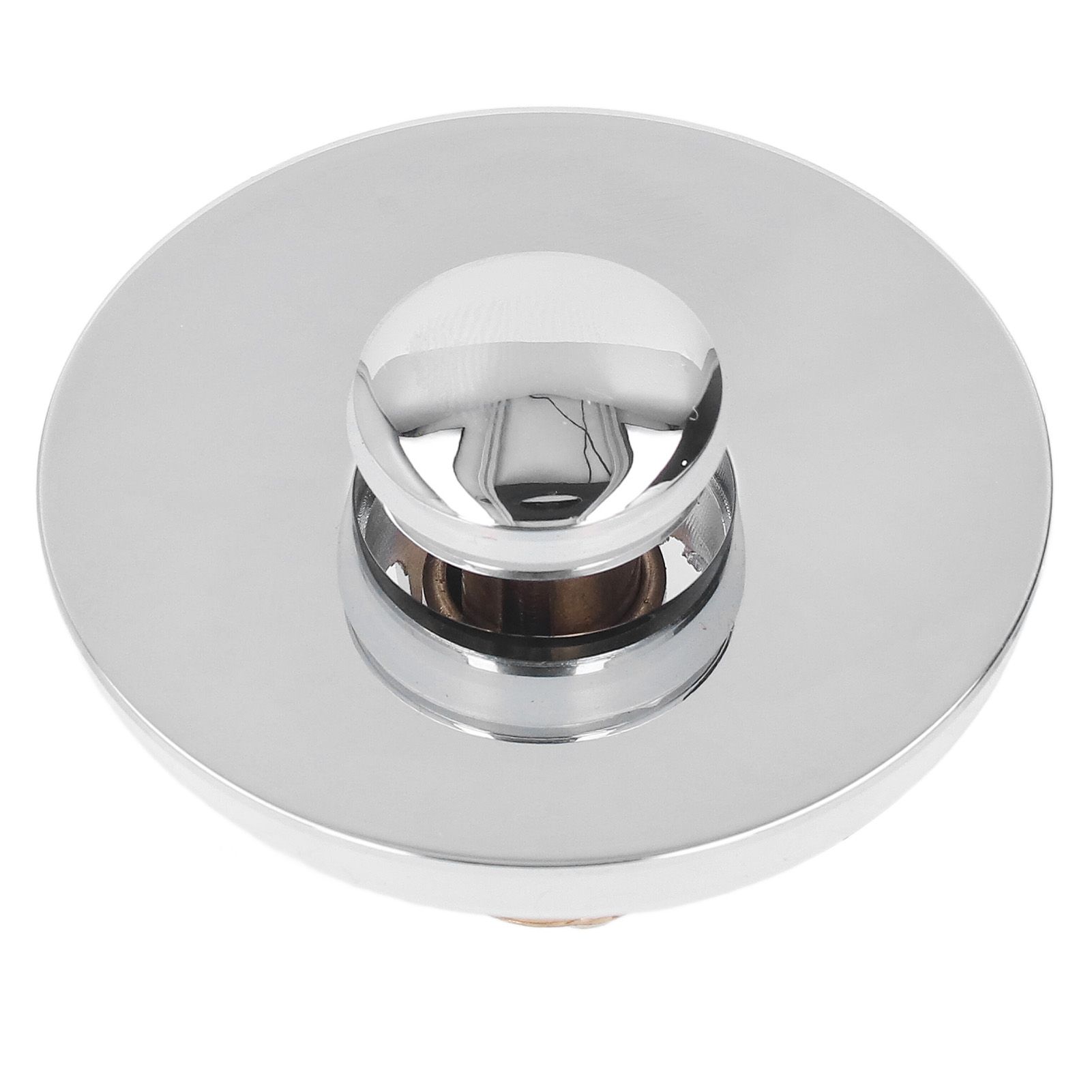 Bathroom Sink Stopper Press Popping Up Anti Clogging Brass Stainless Steel view 3