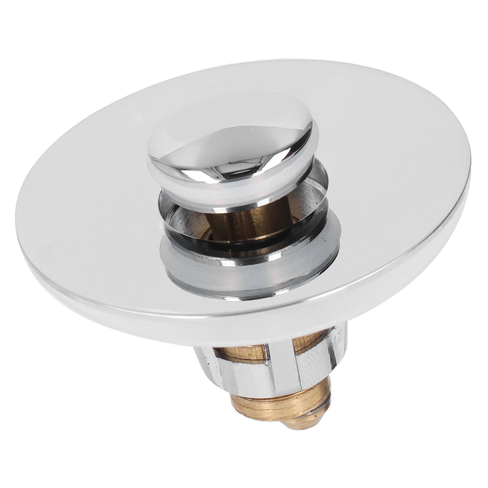 Bathroom Sink Stopper Press Popping Up Anti Clogging Brass Stainless Steel view 6