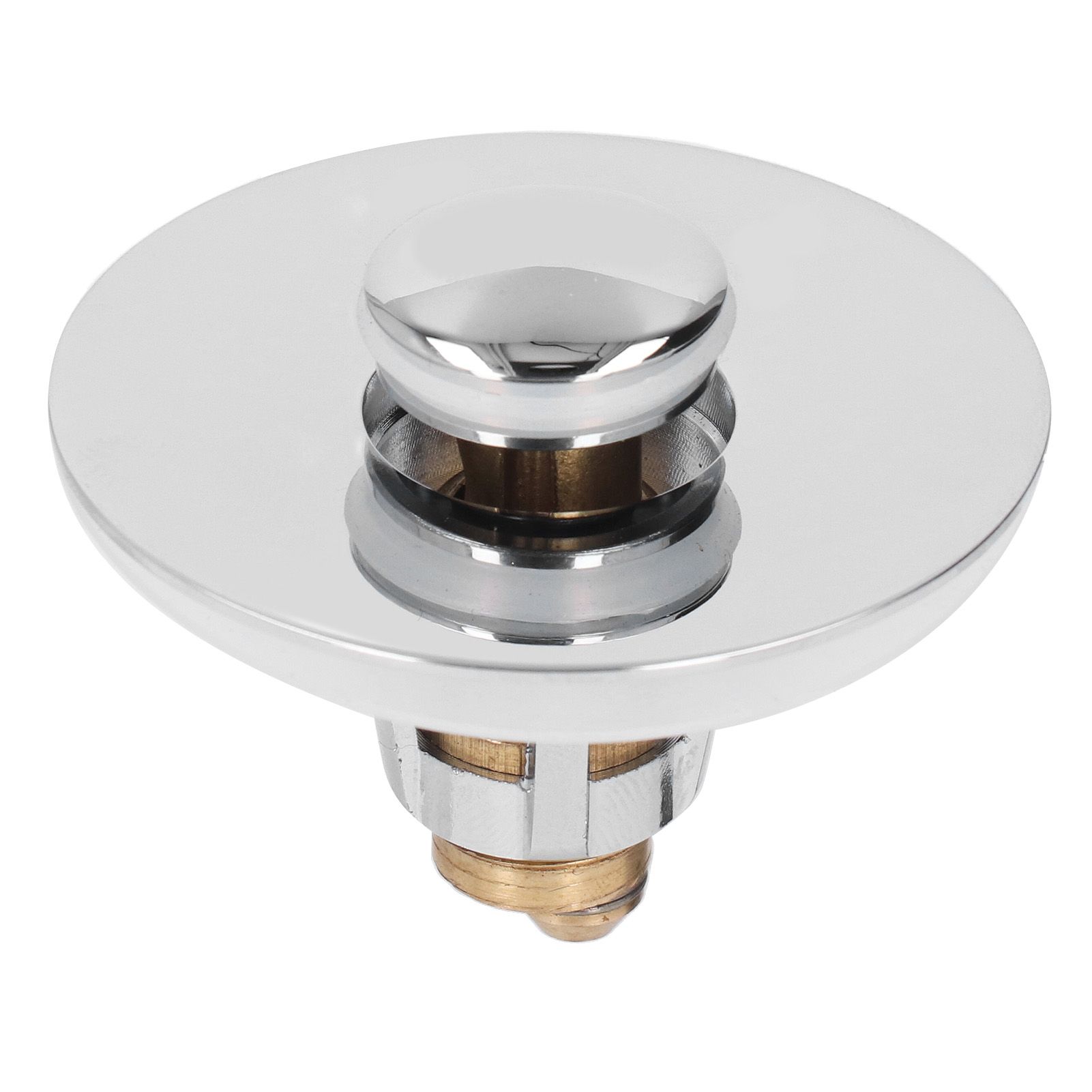 Bathroom Sink Stopper Press Popping Up Anti Clogging Brass Stainless Steel view 8