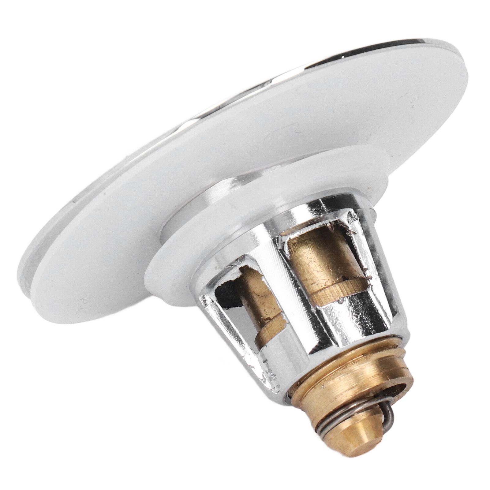 Bathroom Sink Stopper Press Popping Up Anti Clogging Brass Stainless Steel view 10