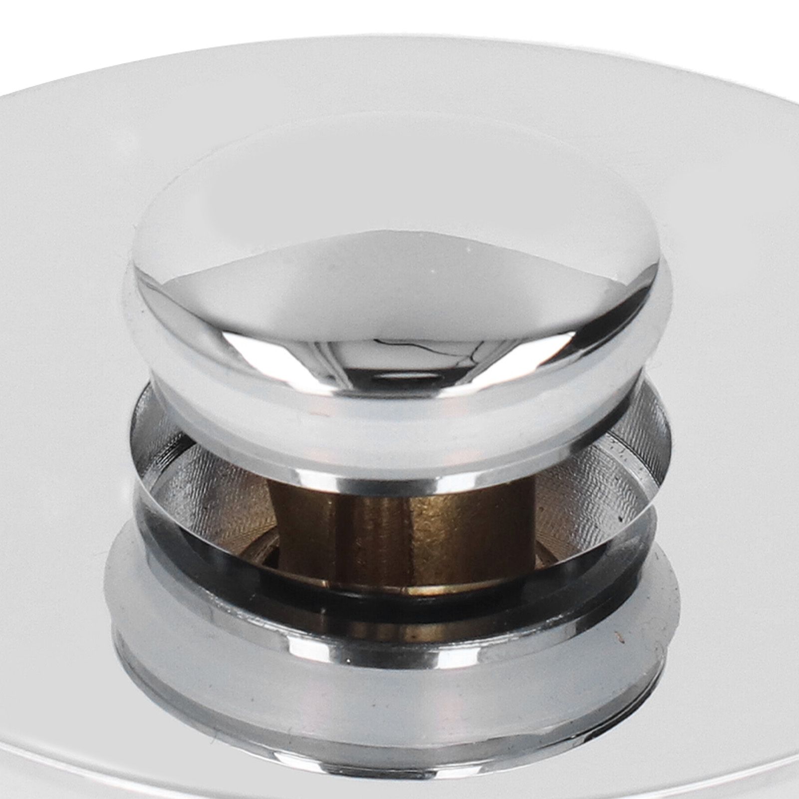 Bathroom Sink Stopper Press Popping Up Anti Clogging Brass Stainless Steel view 14