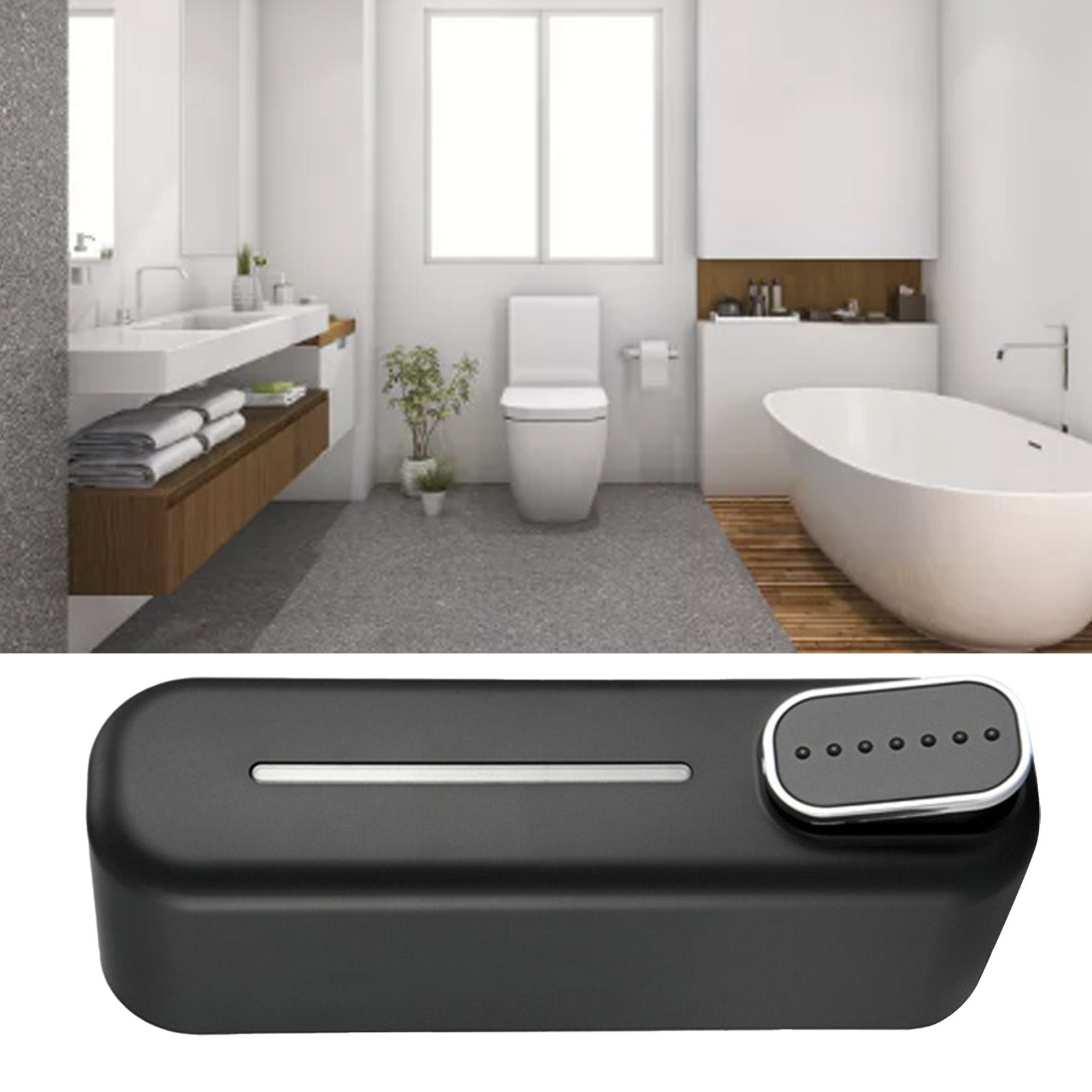 Wall Mounted Liquid Soap Box Manual 300ml Smooth Surafce for Kitchens Dining view 5