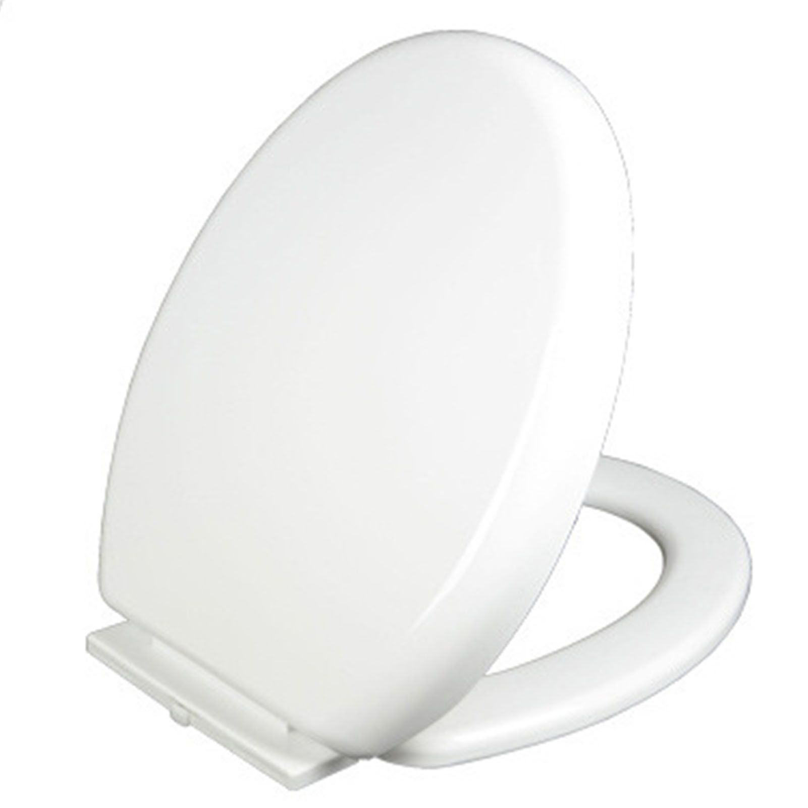 Slow Close Toilet Seat Thickened White PP Quick Installation Household Toilet view 3