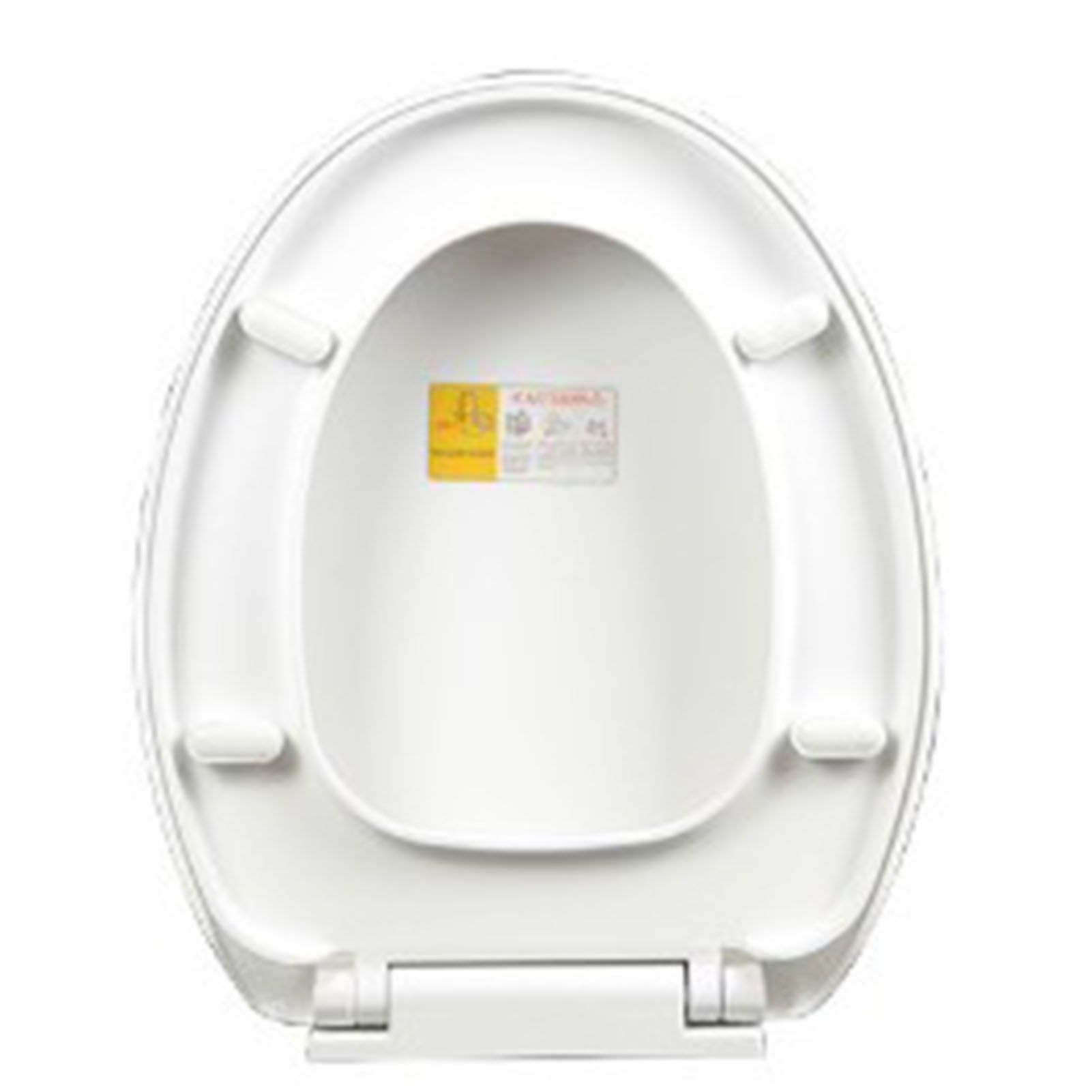 Slow Close Toilet Seat Thickened White PP Quick Installation Household Toilet view 4