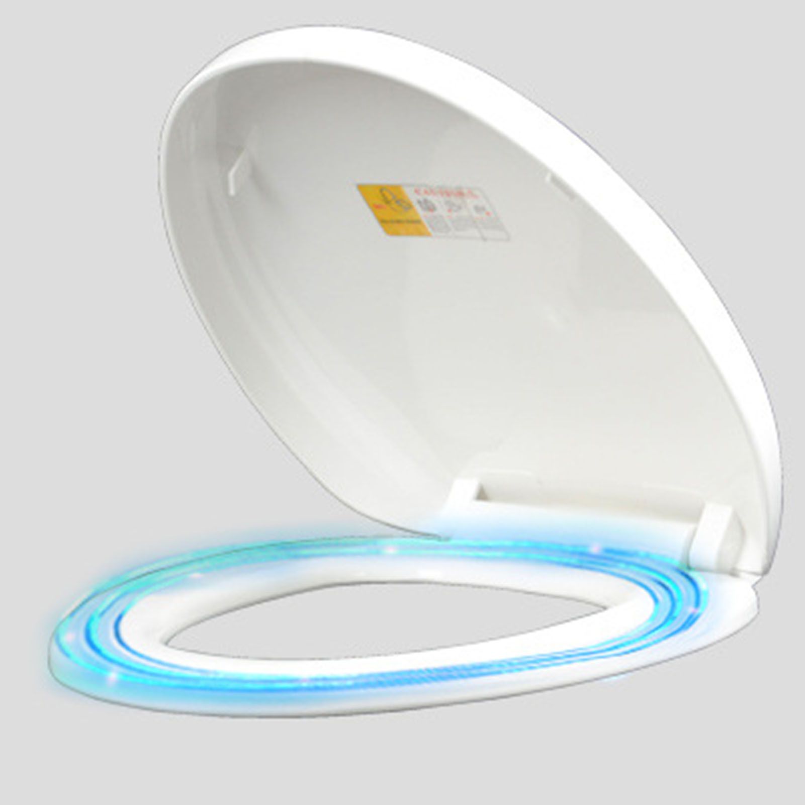 Slow Close Toilet Seat Thickened White PP Quick Installation Household Toilet view 5