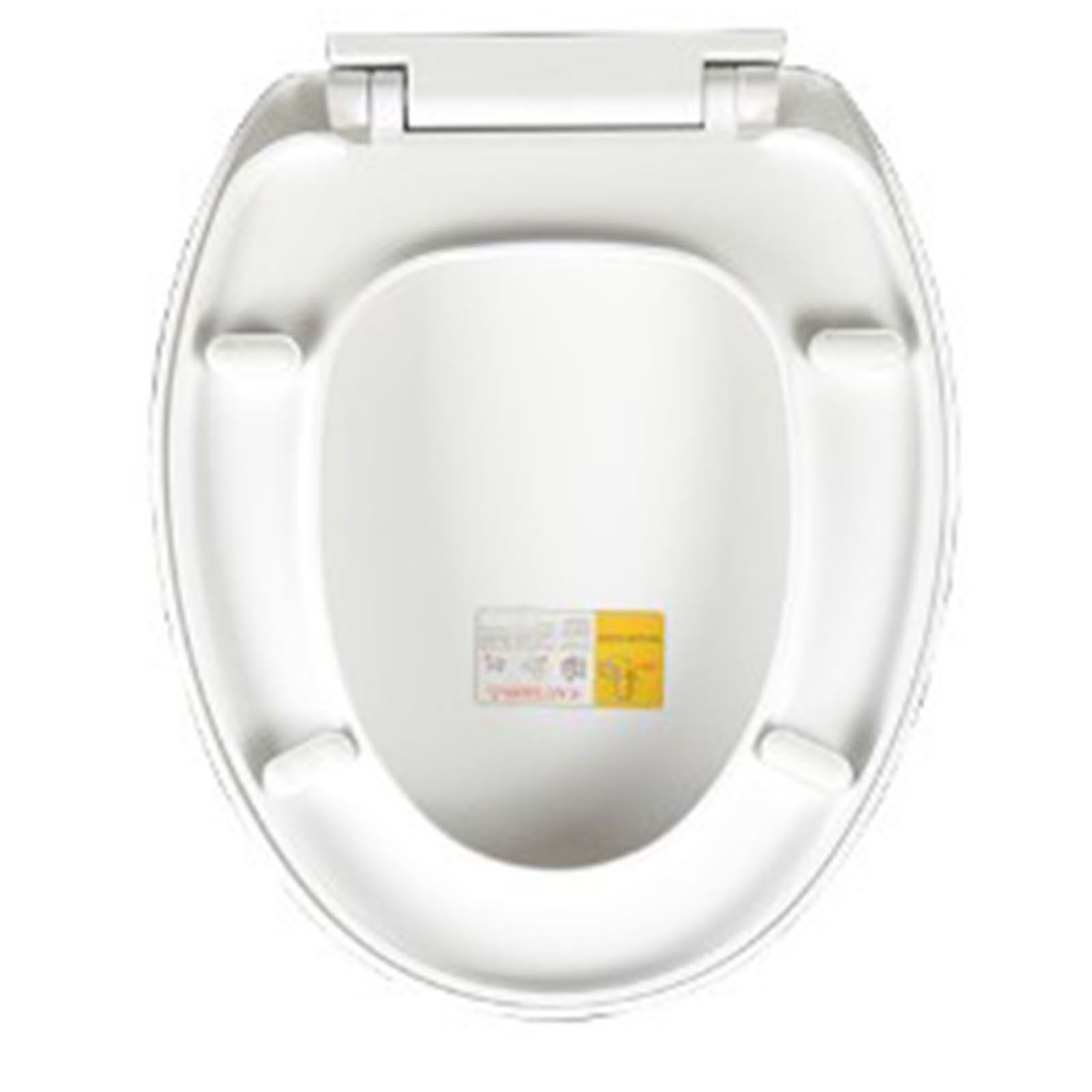 Slow Close Toilet Seat Thickened White PP Quick Installation Household Toilet view 12