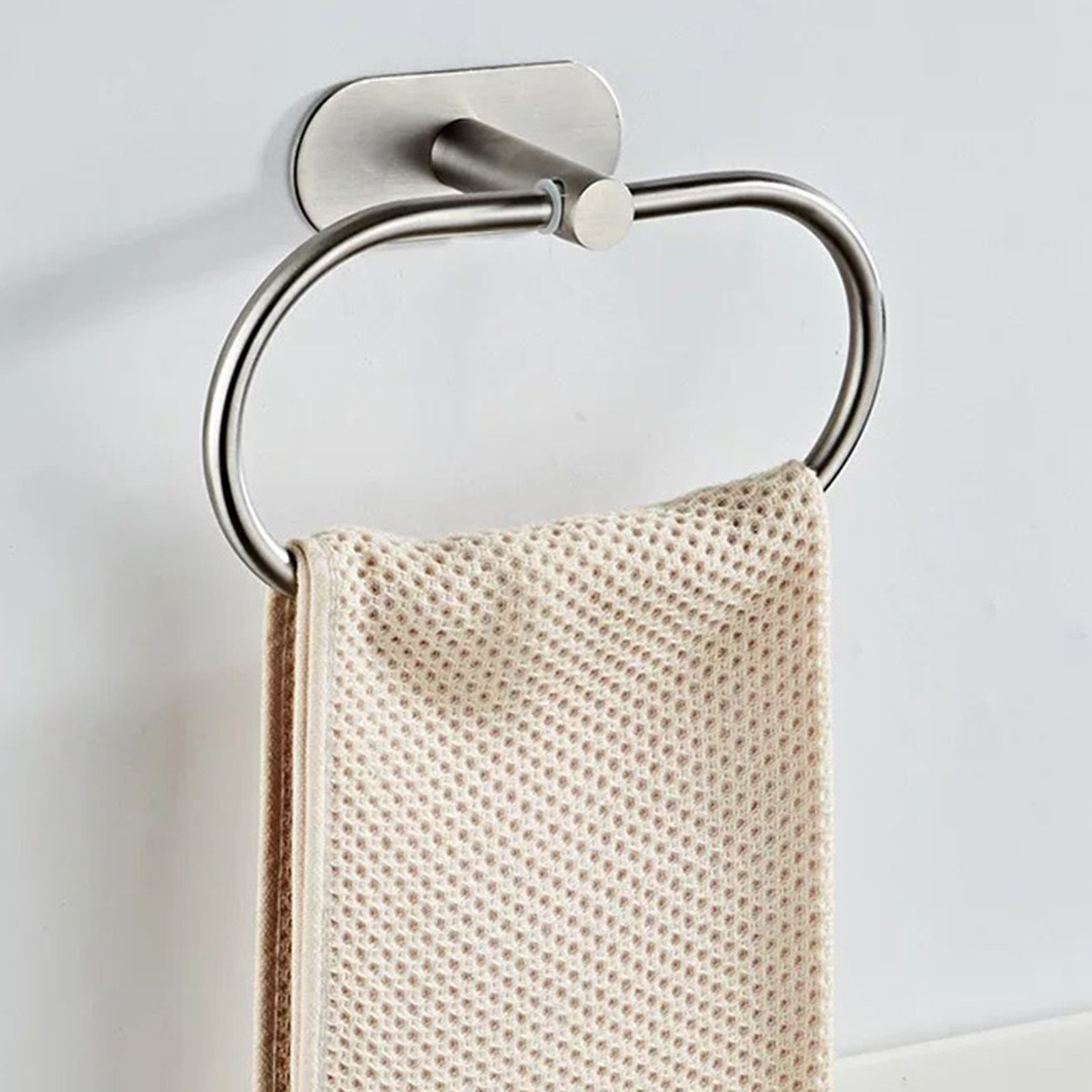 Towel Ring Holder Stainless Steel Bath Hand Towel Holder Vintage Wall Mounted view 5
